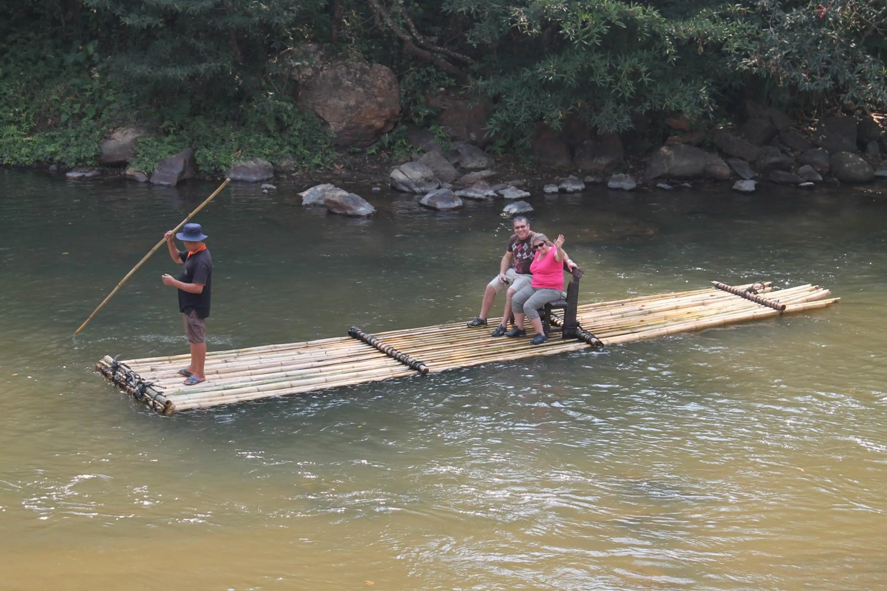 People in Country Retreat