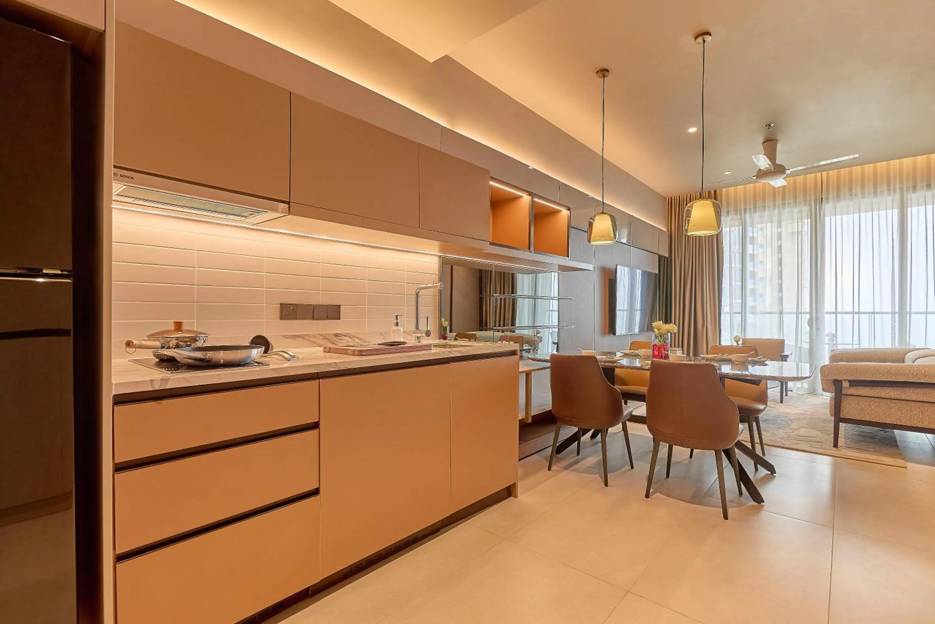 Kitchen or kitchenette in Antara Residence By Sleeping Lion