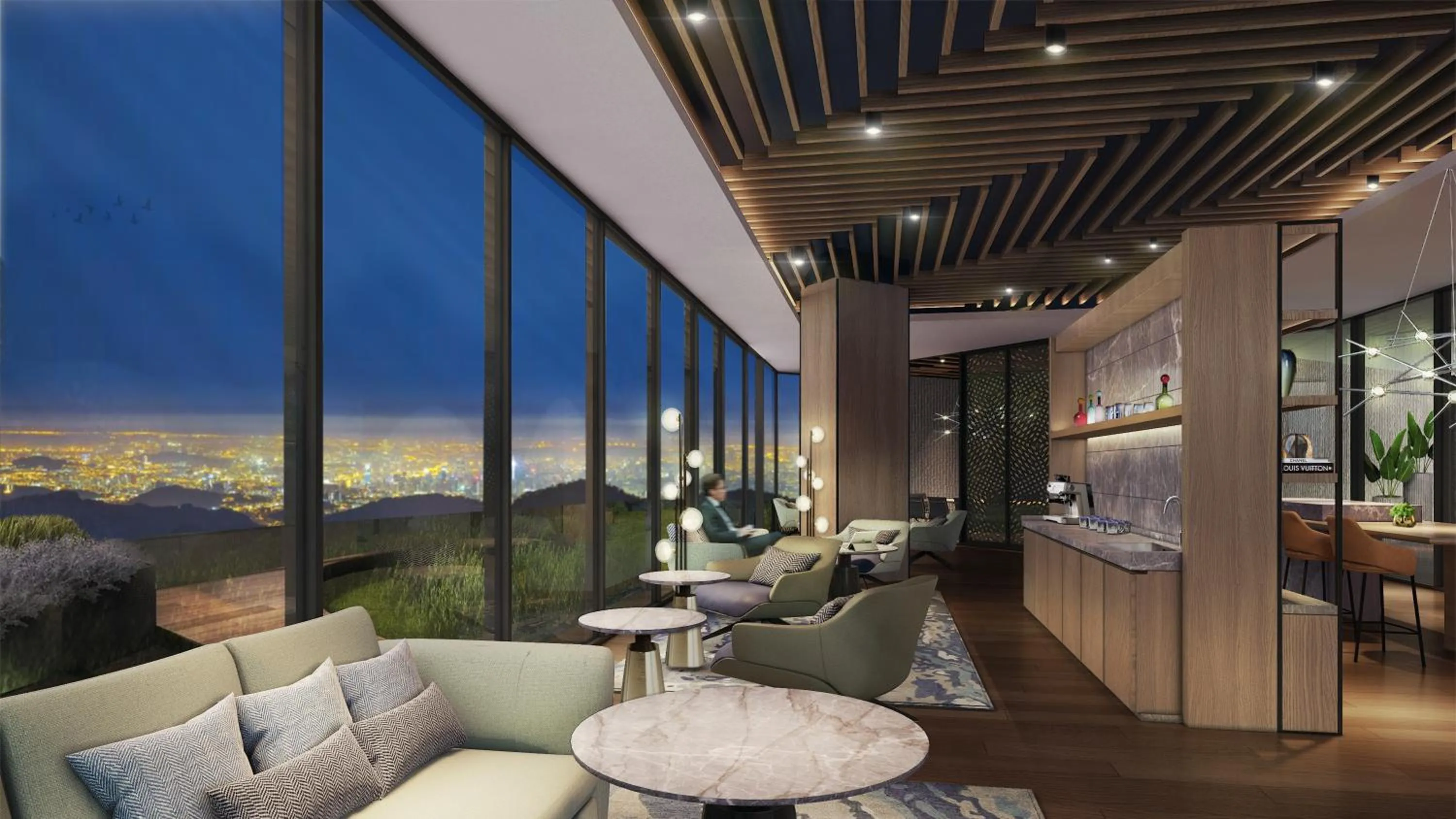 Seating area in Antara Residence By Sleeping Lion