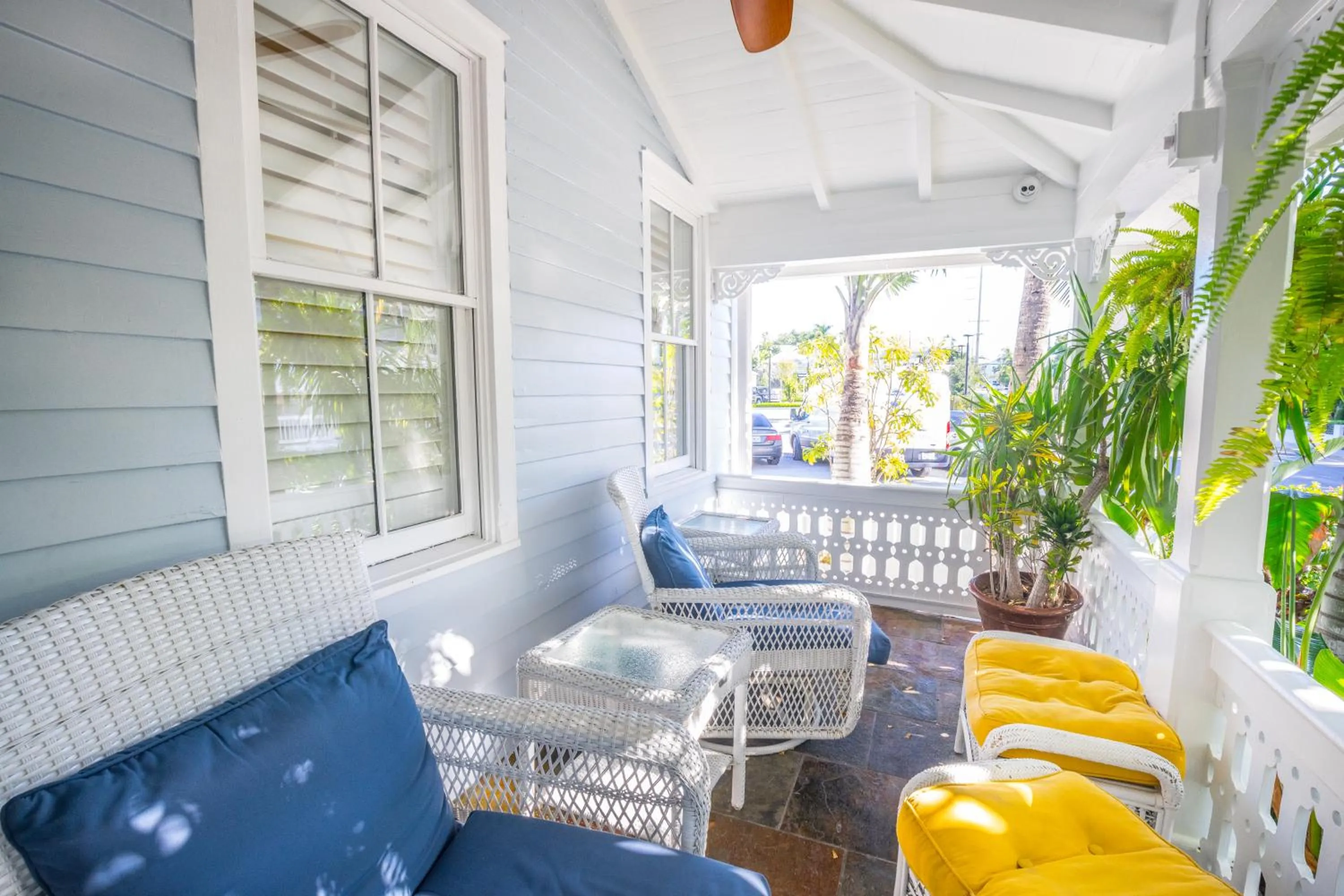 Seating area in Duval Inn - Key West
