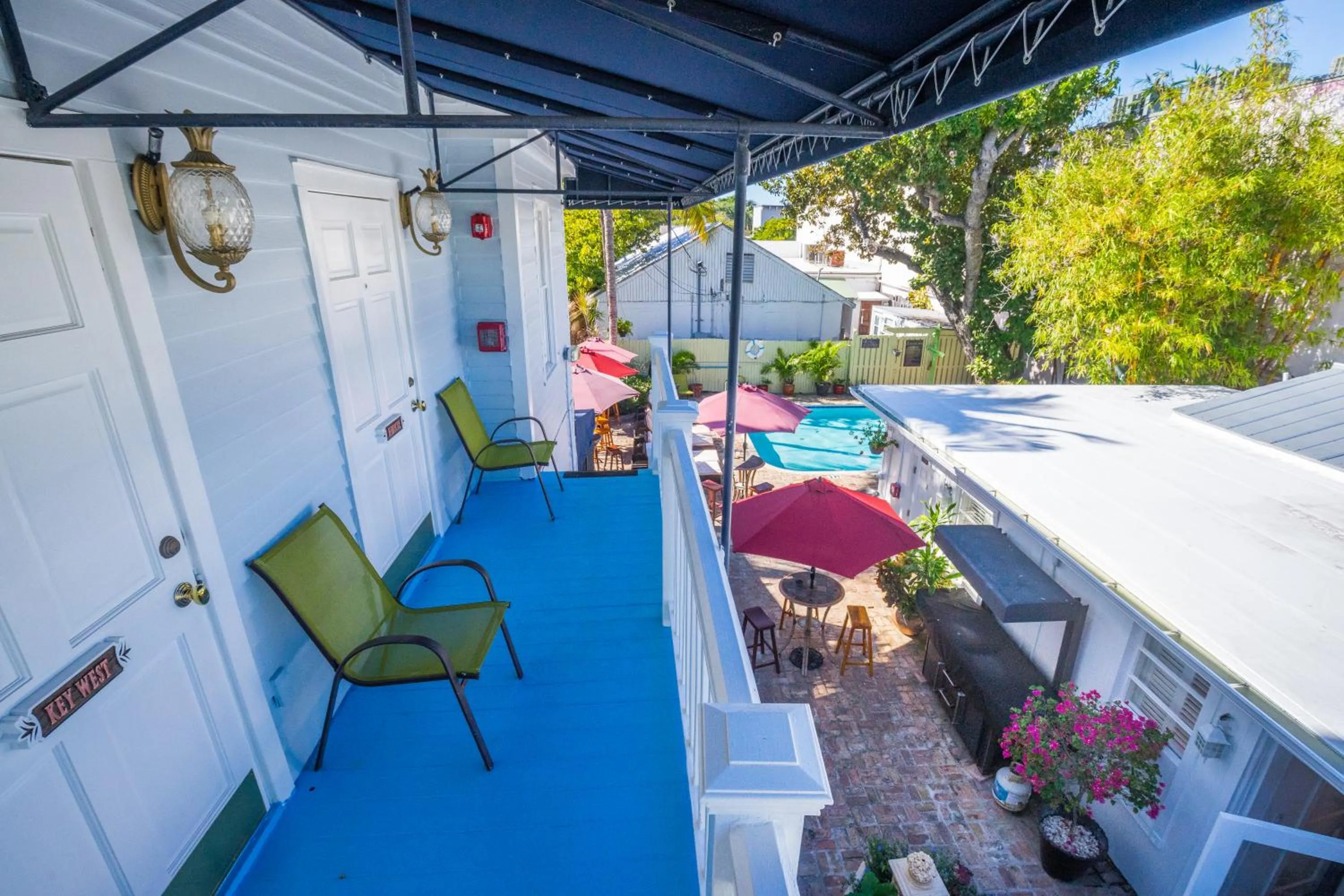 Garden view in Duval Inn - Key West