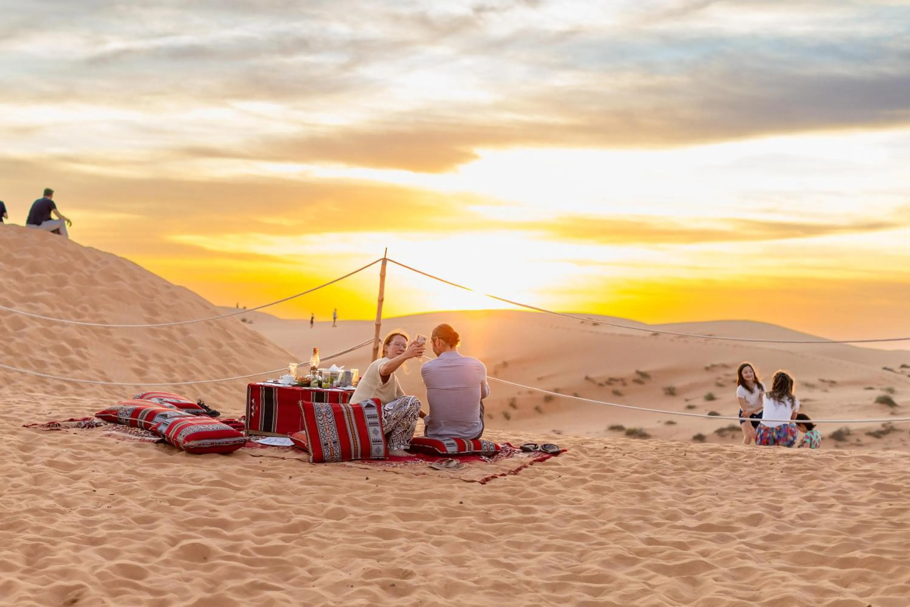 People in Thousand Nights Camp