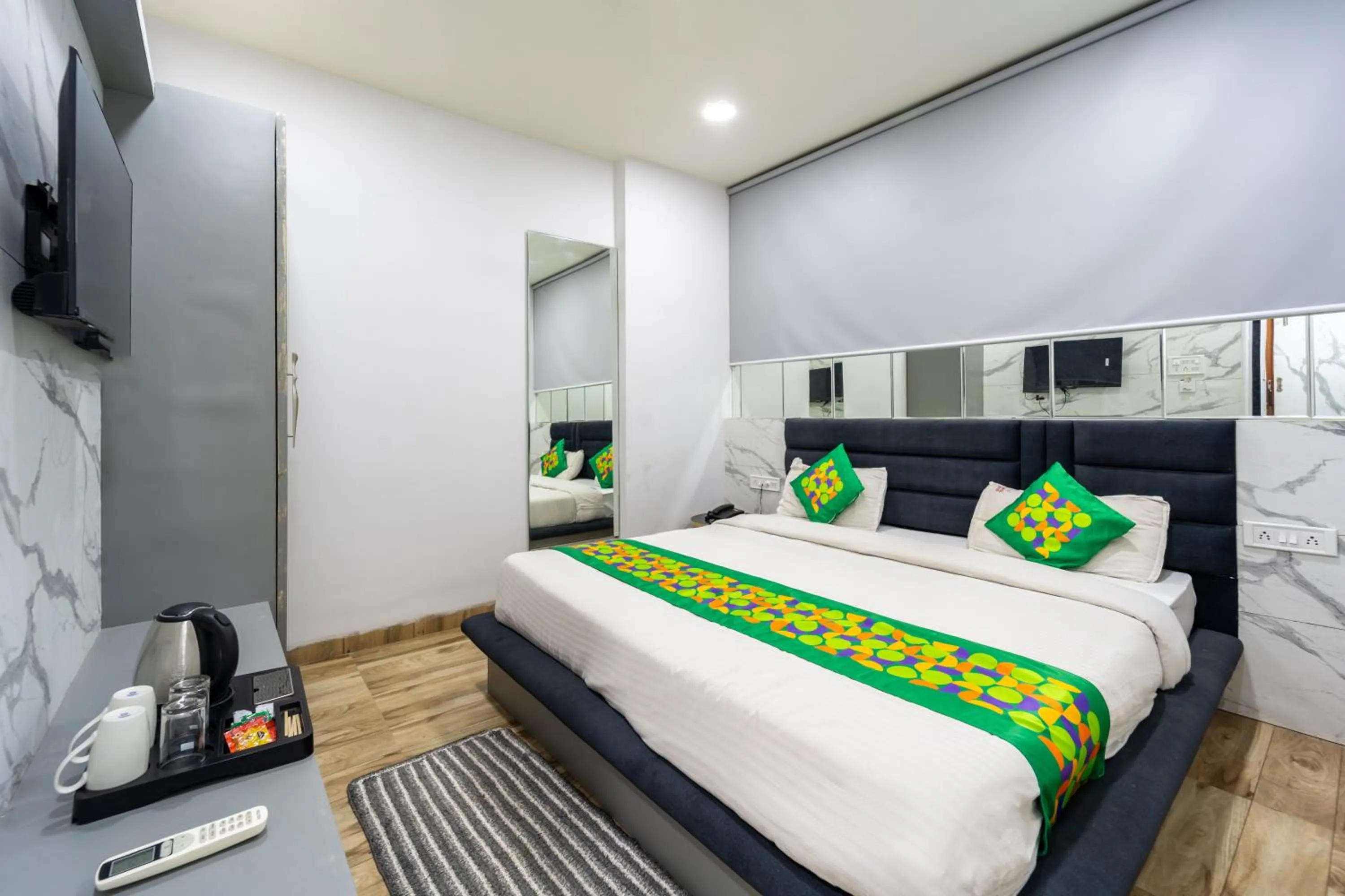 Bedroom, Bed in Treebo Musk