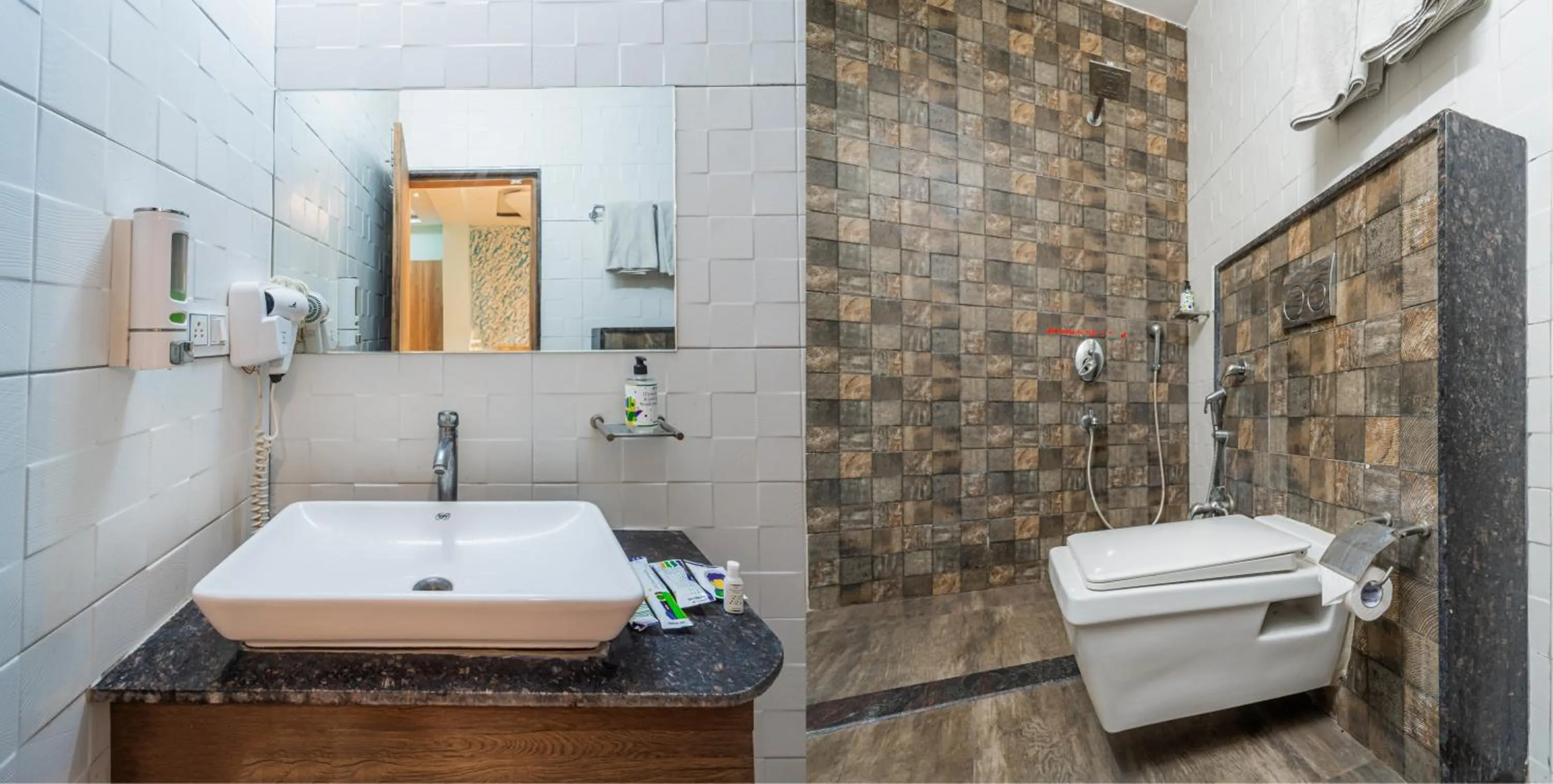 Bathroom in Treebo Musk