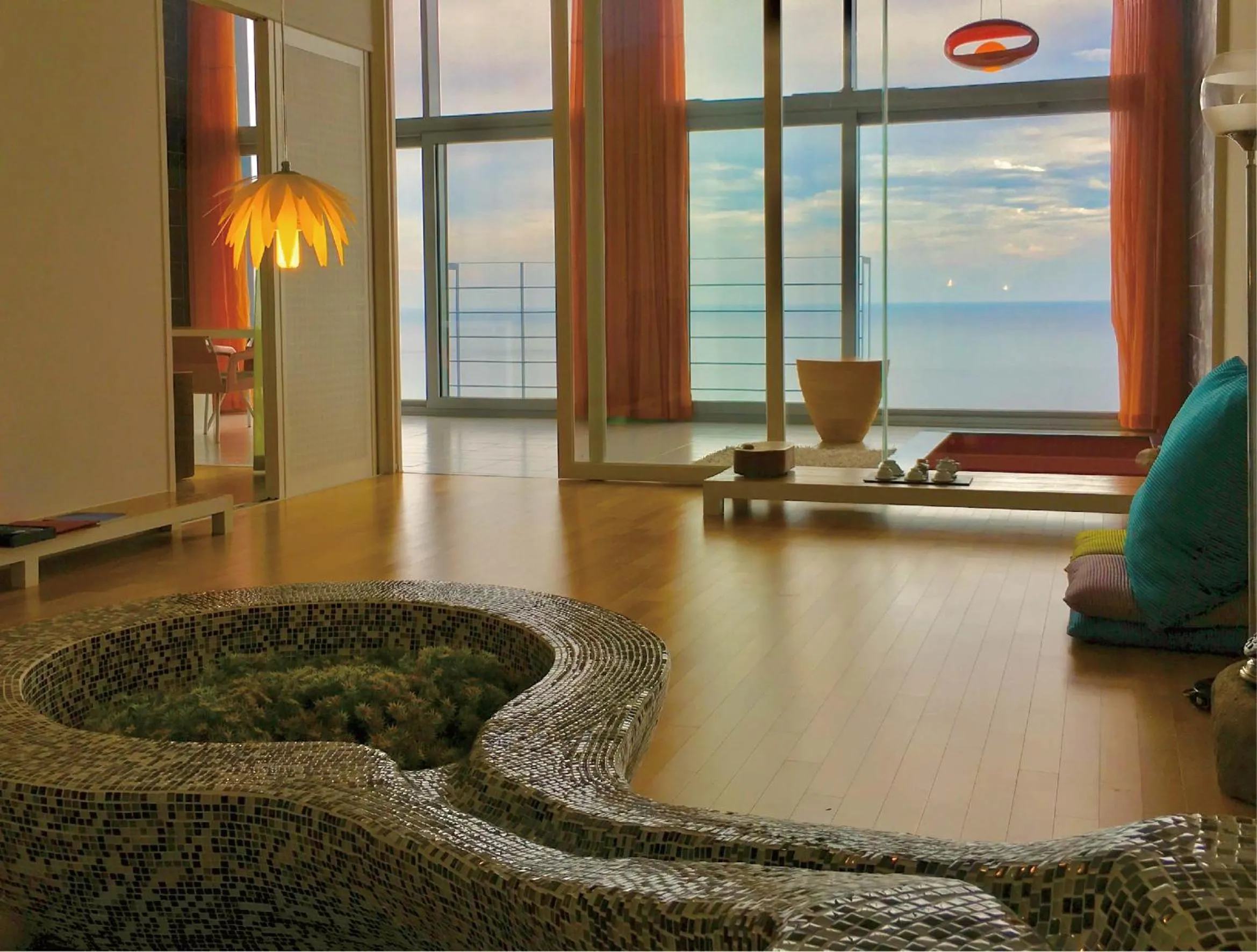 Living room in Haslla Art World Museum Hotel