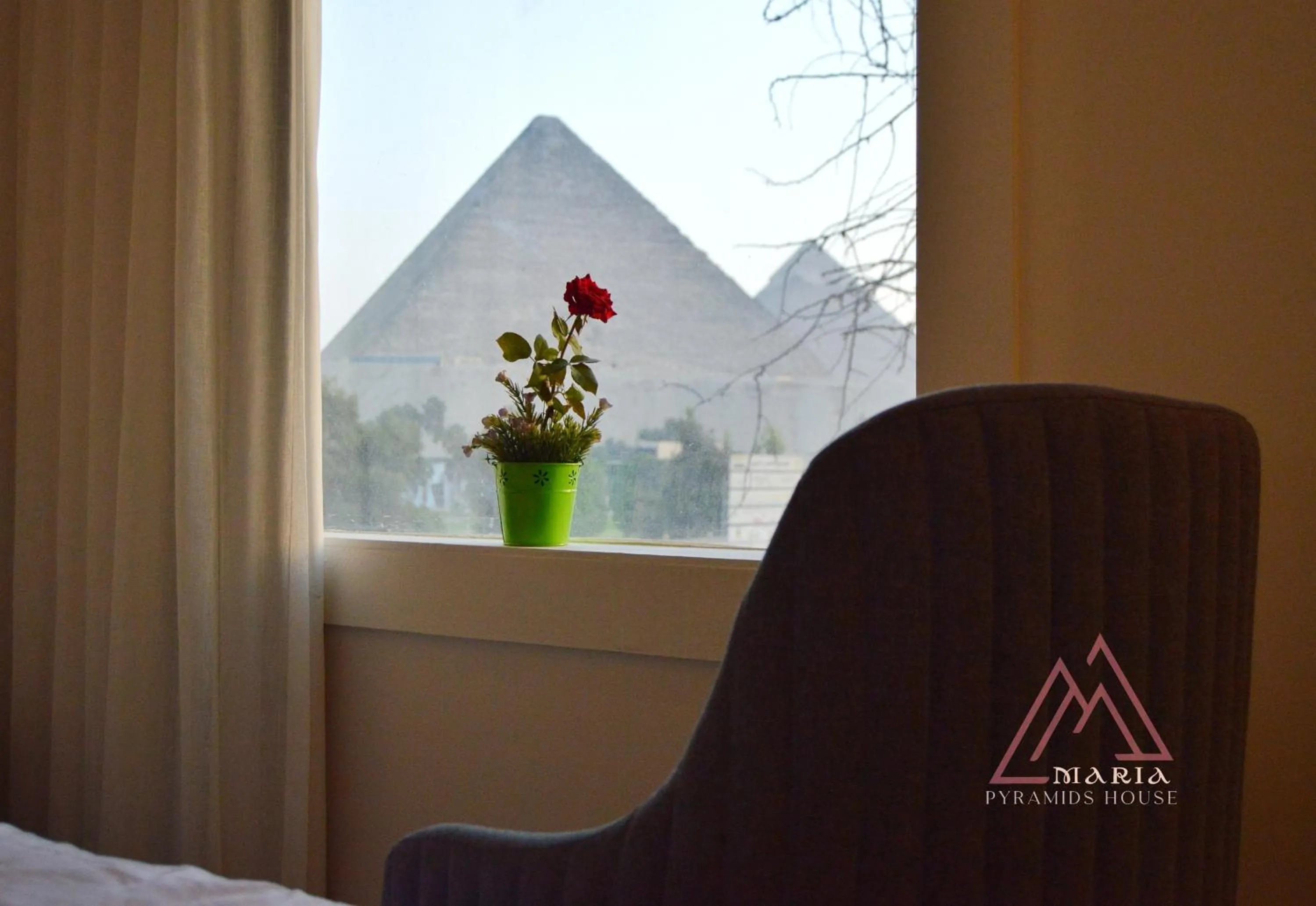 Natural landscape in Maria Pyramids House