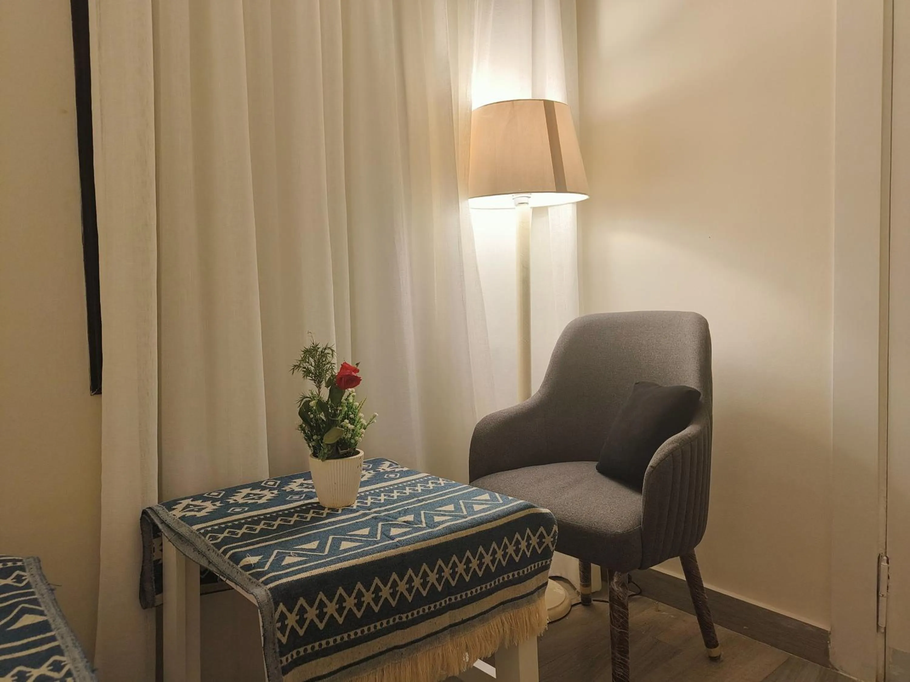 Seating area in Maria Pyramids House