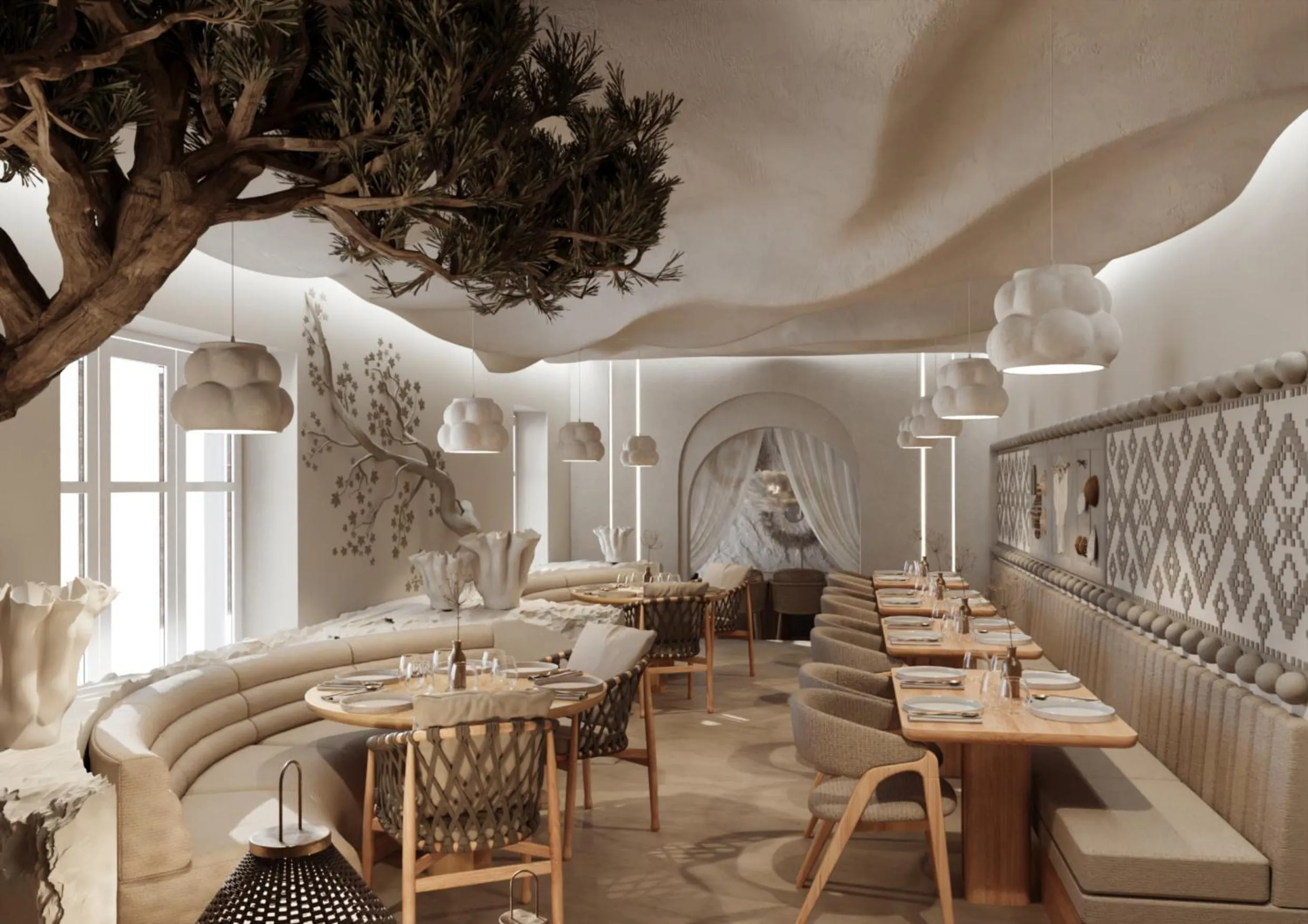 Dining area in Uno Thames Hotel Maidenhead -Reopened Brand New Again