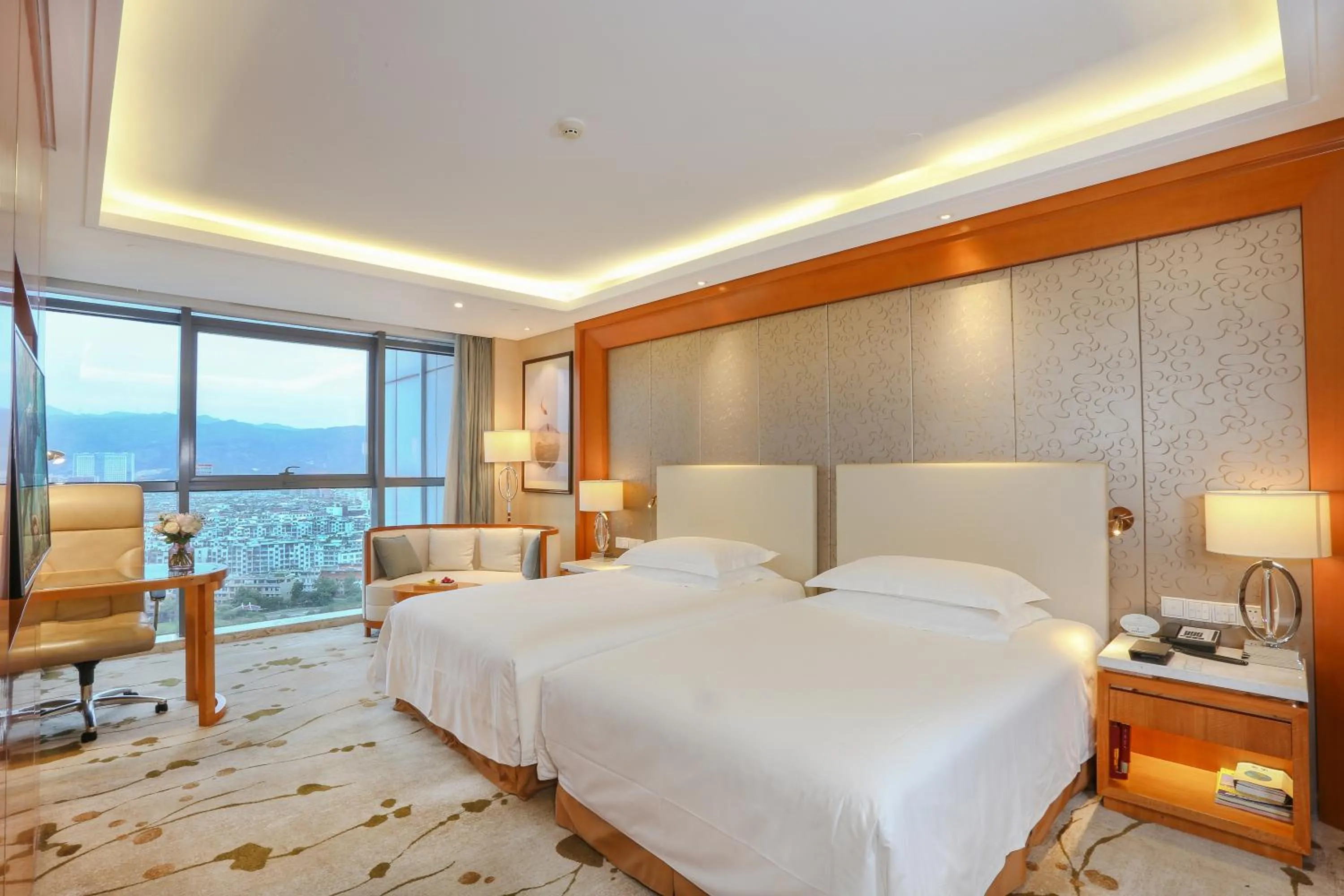 Photo of the whole room, Bed in Yiwu Shangcheng Hotel
