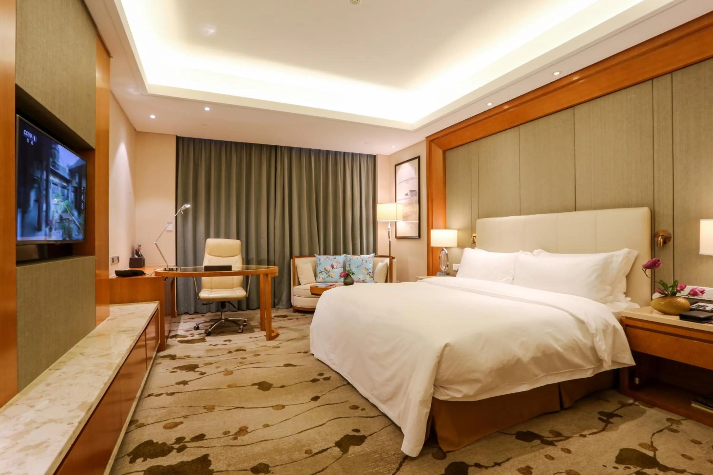 Bedroom, Bed in Yiwu Shangcheng Hotel