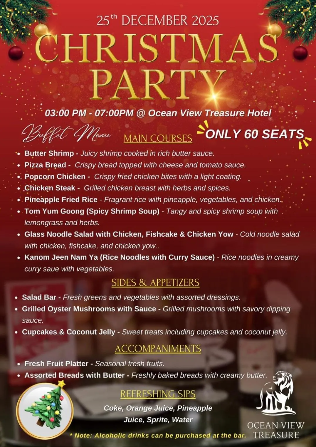 Food and drinks in Ocean View Treasure Residence