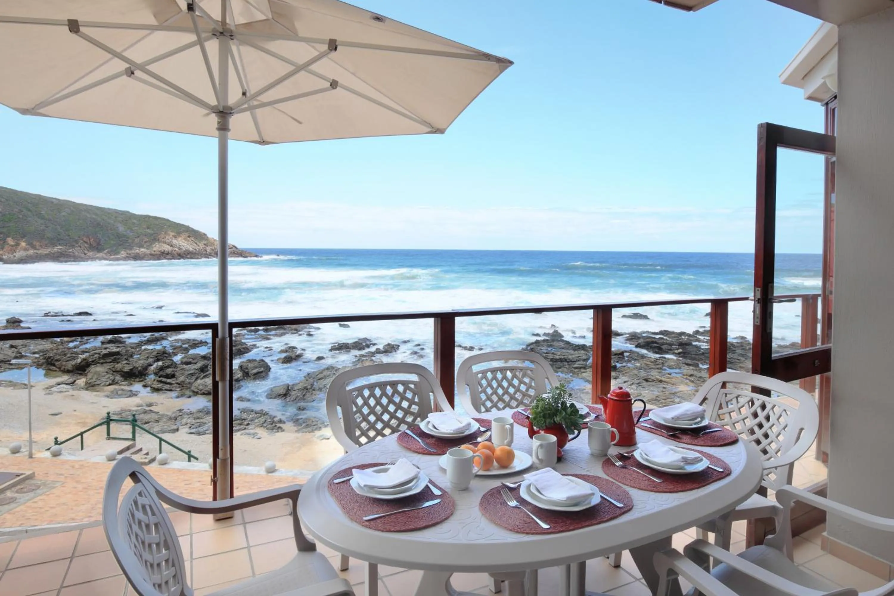 Balcony/Terrace in Oppiesee Selfcatering Apartments