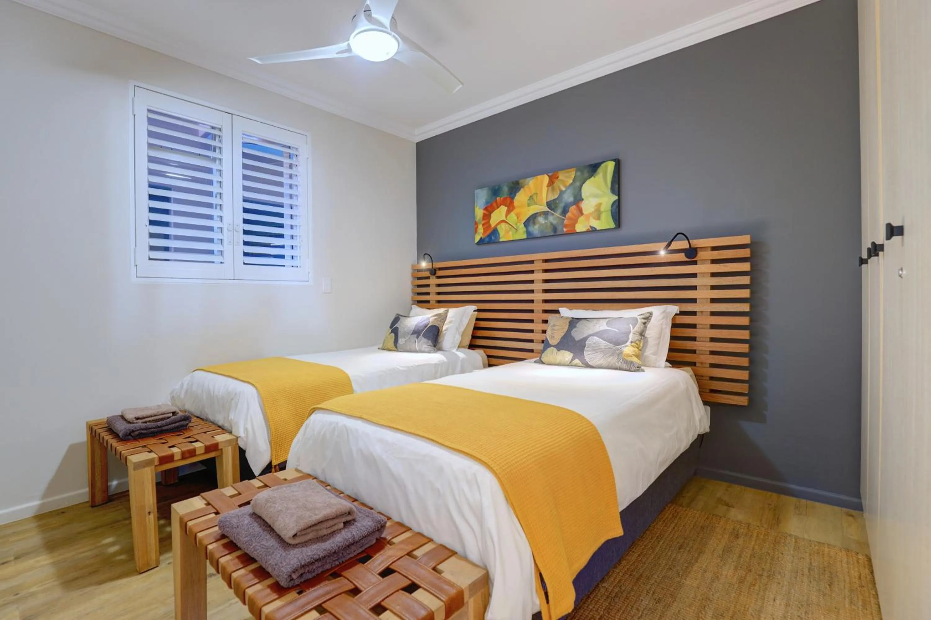 Bed in Oppiesee Selfcatering Apartments