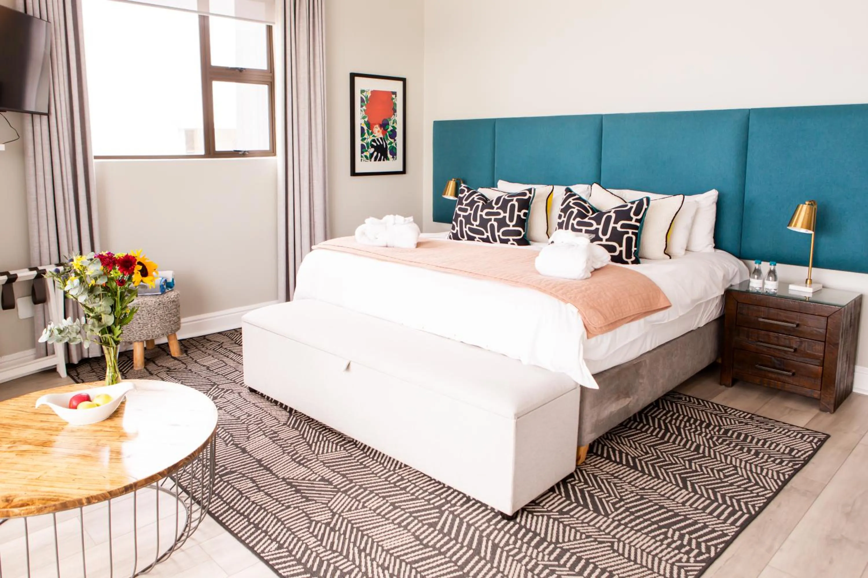 Bed in Bay Lodge on the Beach