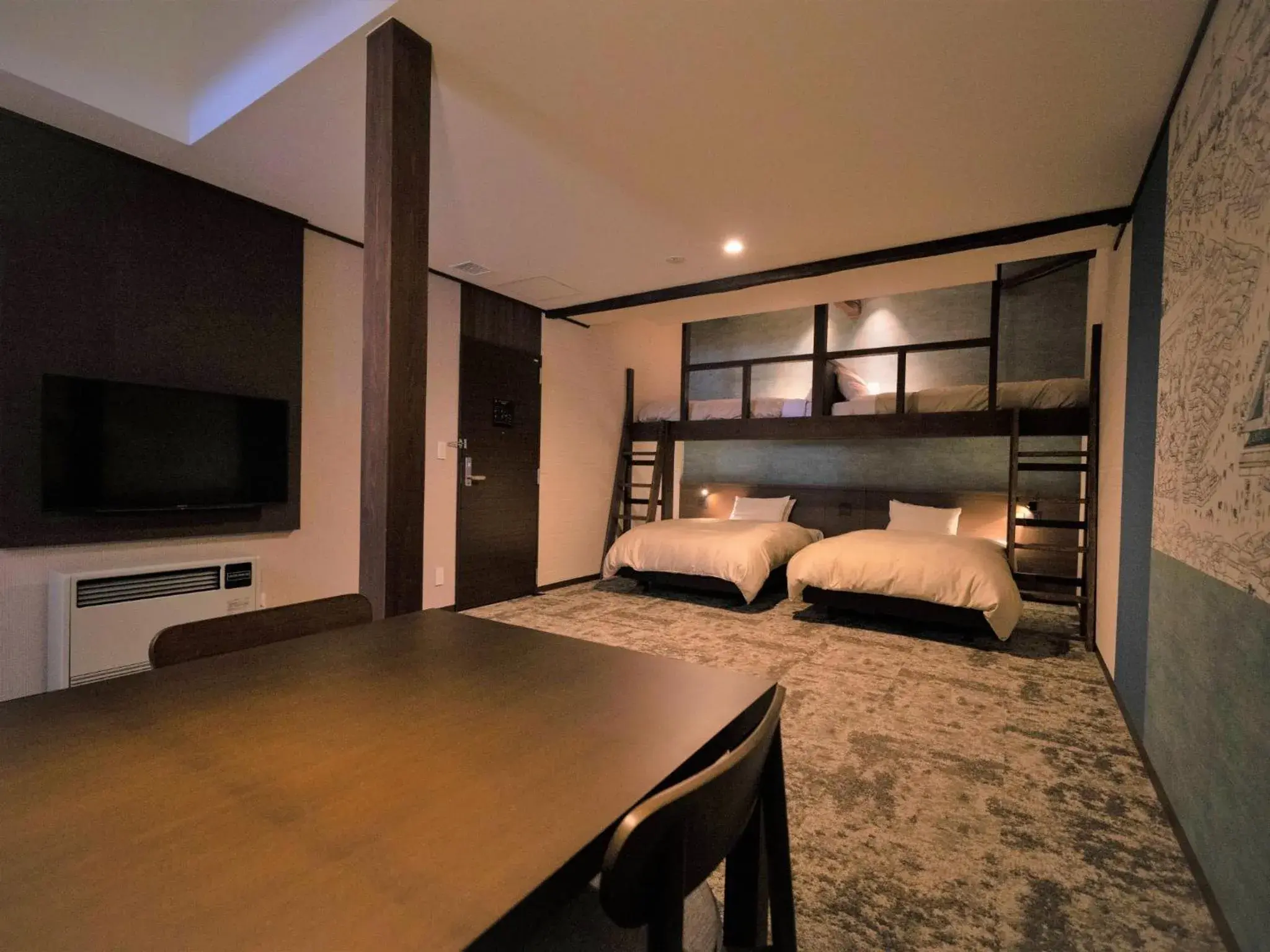 Twin Room with Loft Bed and Kitchenette - single occupancy in Gensen Ichinoyu Twin Room with Loft Bed and Kitchenette - single occupancy in Gensen Ichinoyu