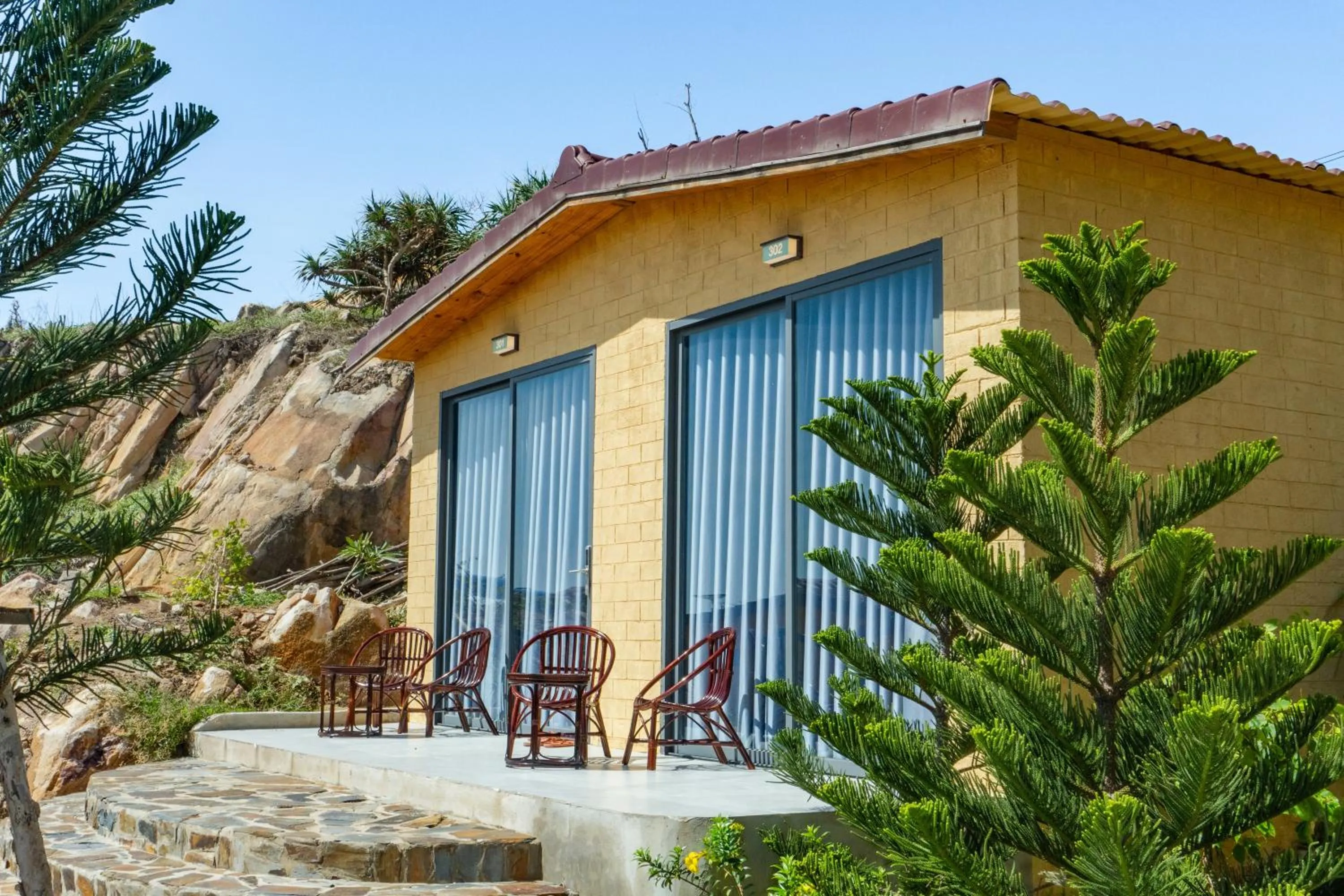 Patio in Adora Bay Ke Ga Beach Resort
