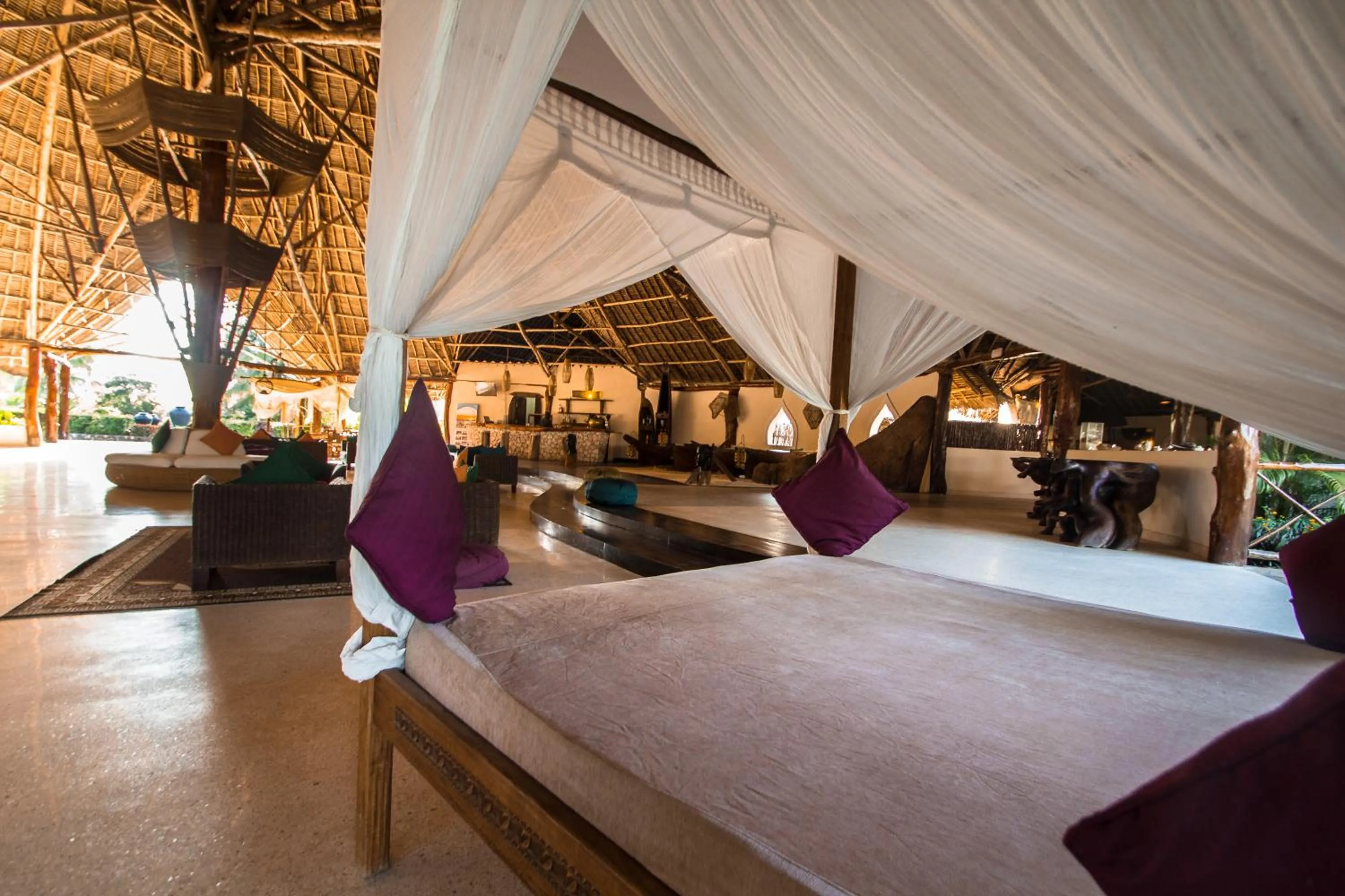 Lobby or reception, Bed in Fruit & Spice Wellness Resort Zanzibar
