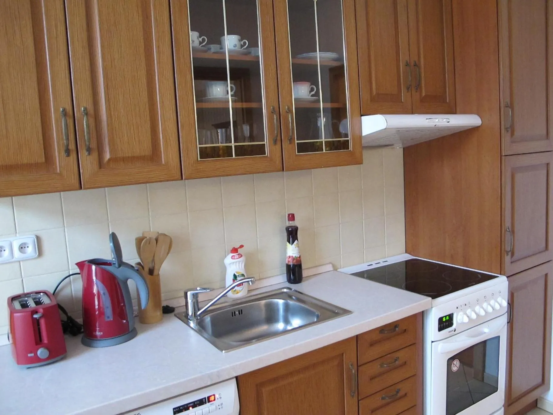 Kitchen or kitchenette in Apartments near Lesser Town