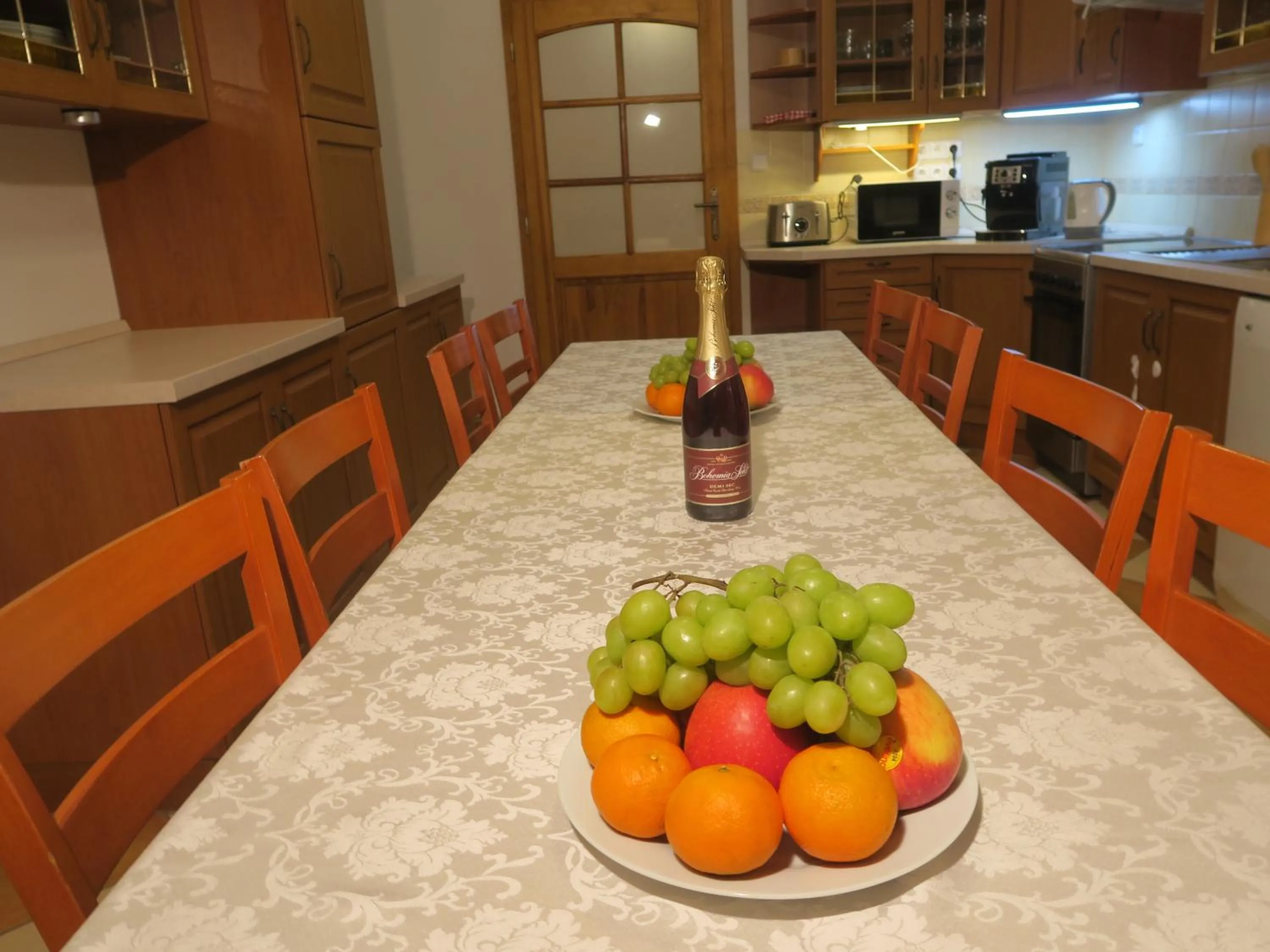 Kitchen or kitchenette in Apartments near Lesser Town