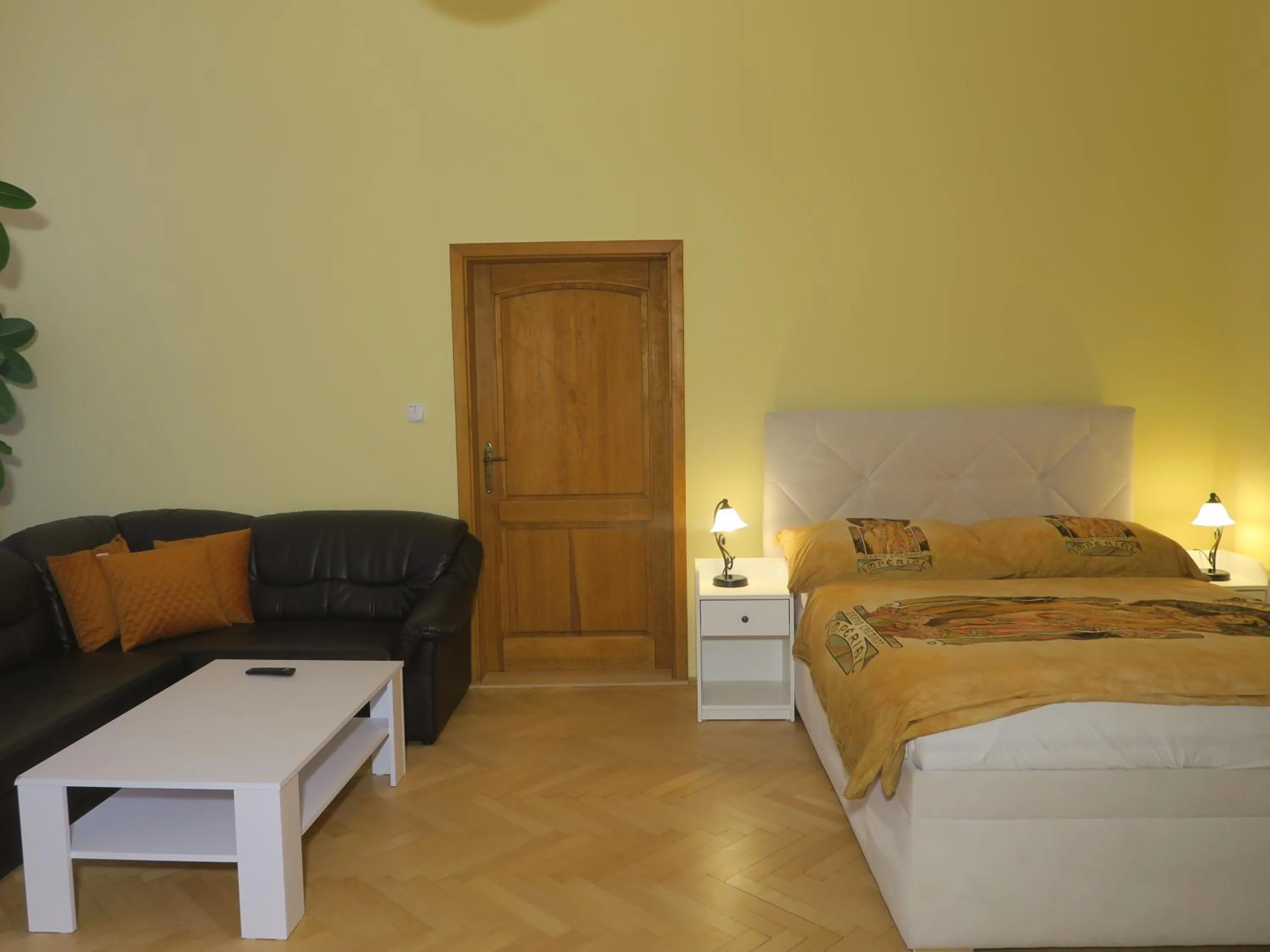 Bedroom, Bed in Apartments near Lesser Town