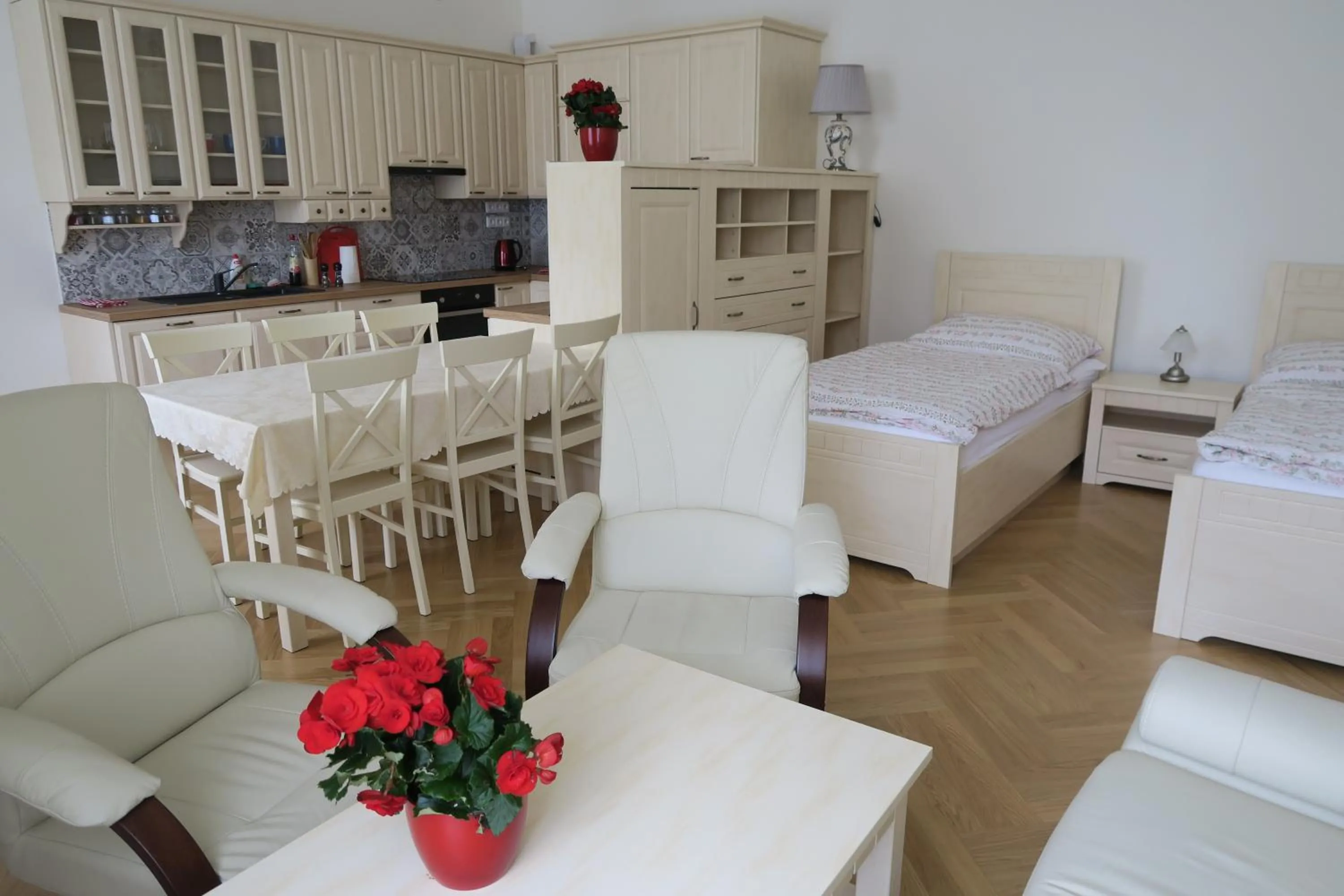 Living room, Bed in Apartments near Lesser Town