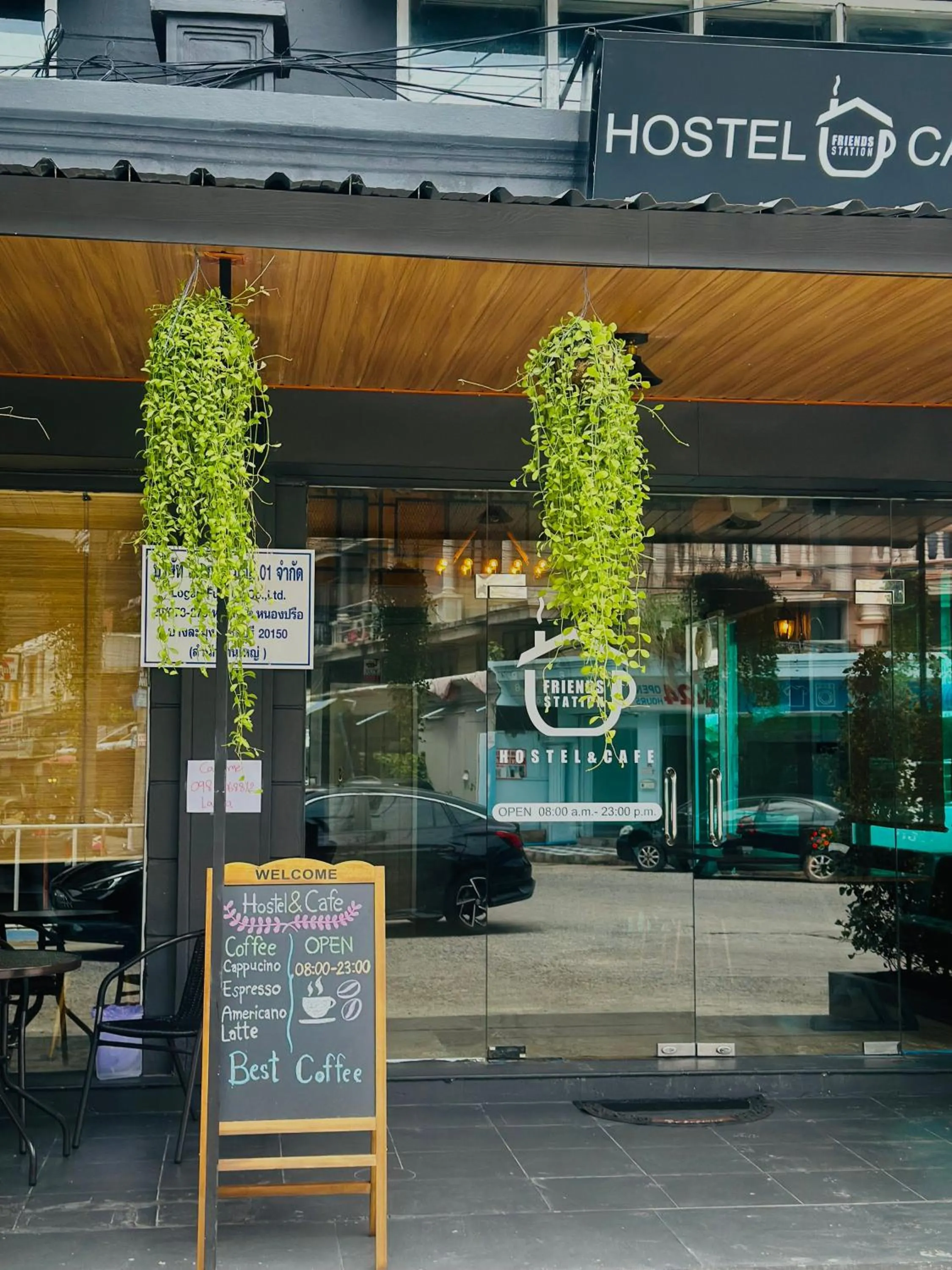 Facade/entrance in Friends Station Tukkom Hostel & Cafe