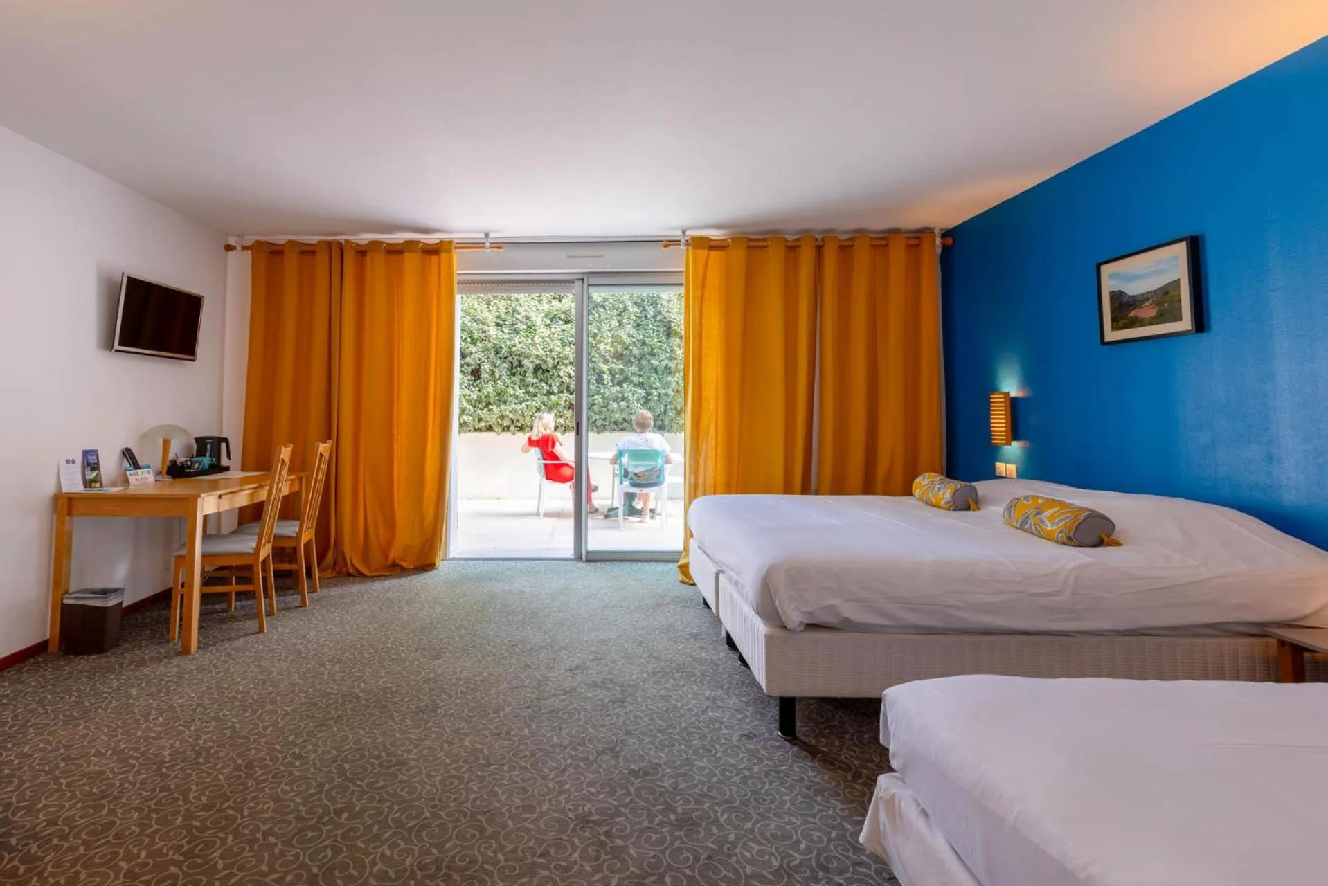 Bed in Hôtel La Ségalière Spa Bar