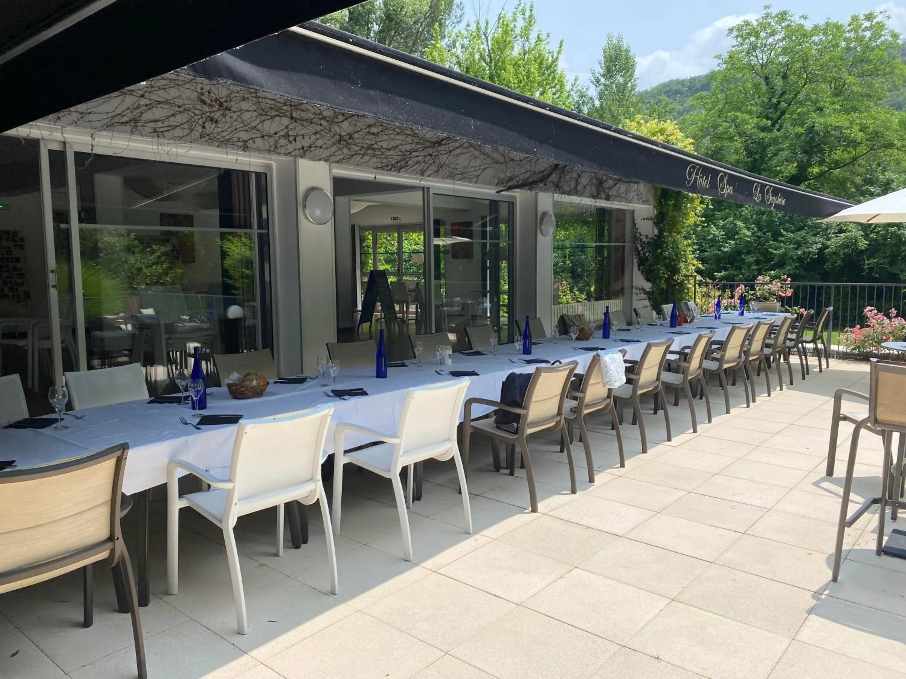 Balcony/Terrace in Hôtel La Ségalière Spa Bar