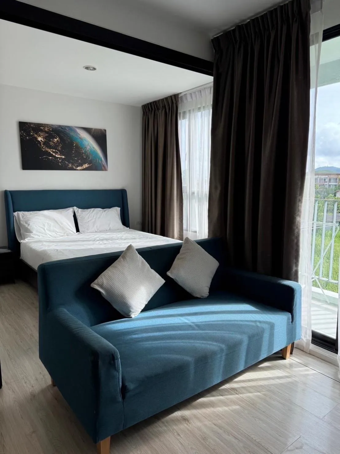 Bedroom in Centrio Condominium across Central Phuket in Phuket Town