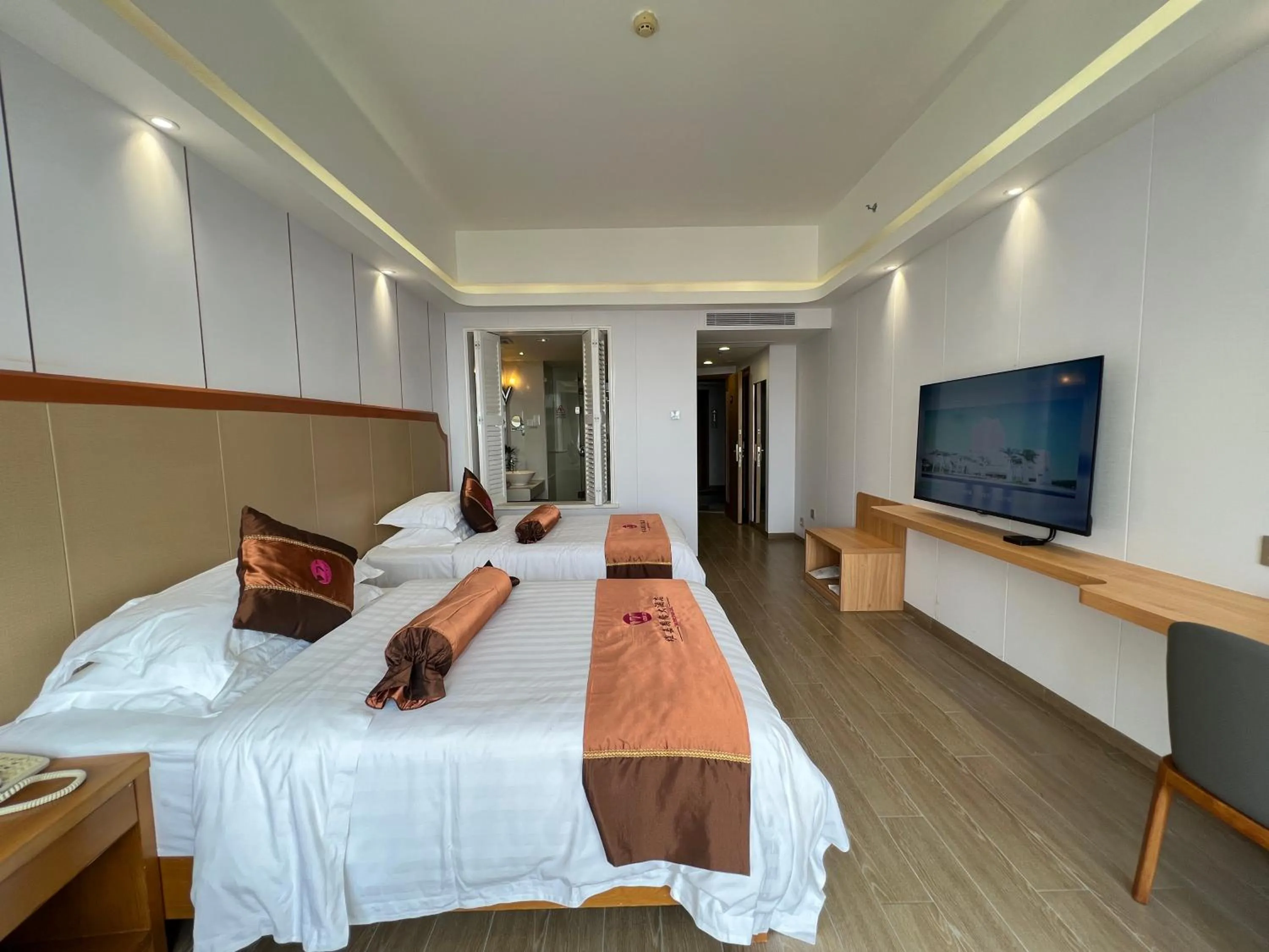 Bed in Wenchang Waika Hotel