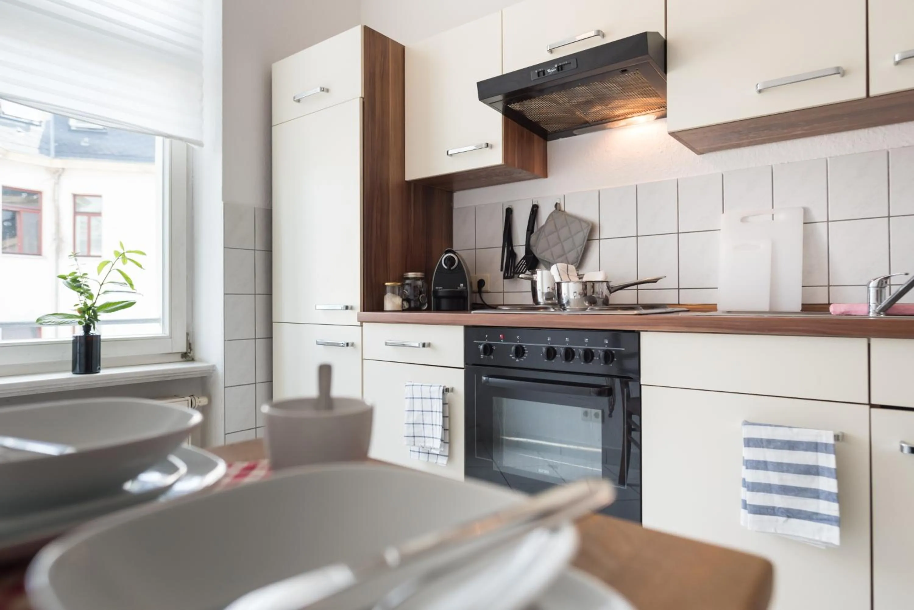 Coffee/tea facilities, Kitchen/Kitchenette in Oskars Absteige