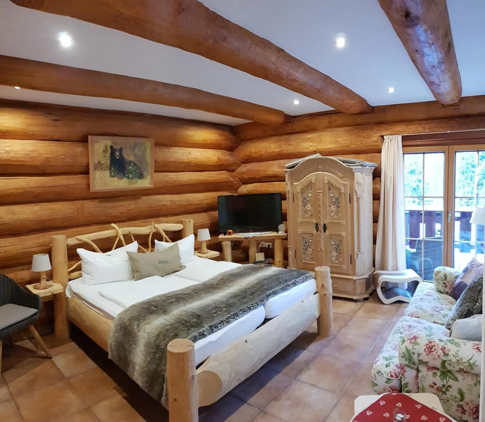 Photo of the whole room, Bed in Naturtraum Georgshöhe