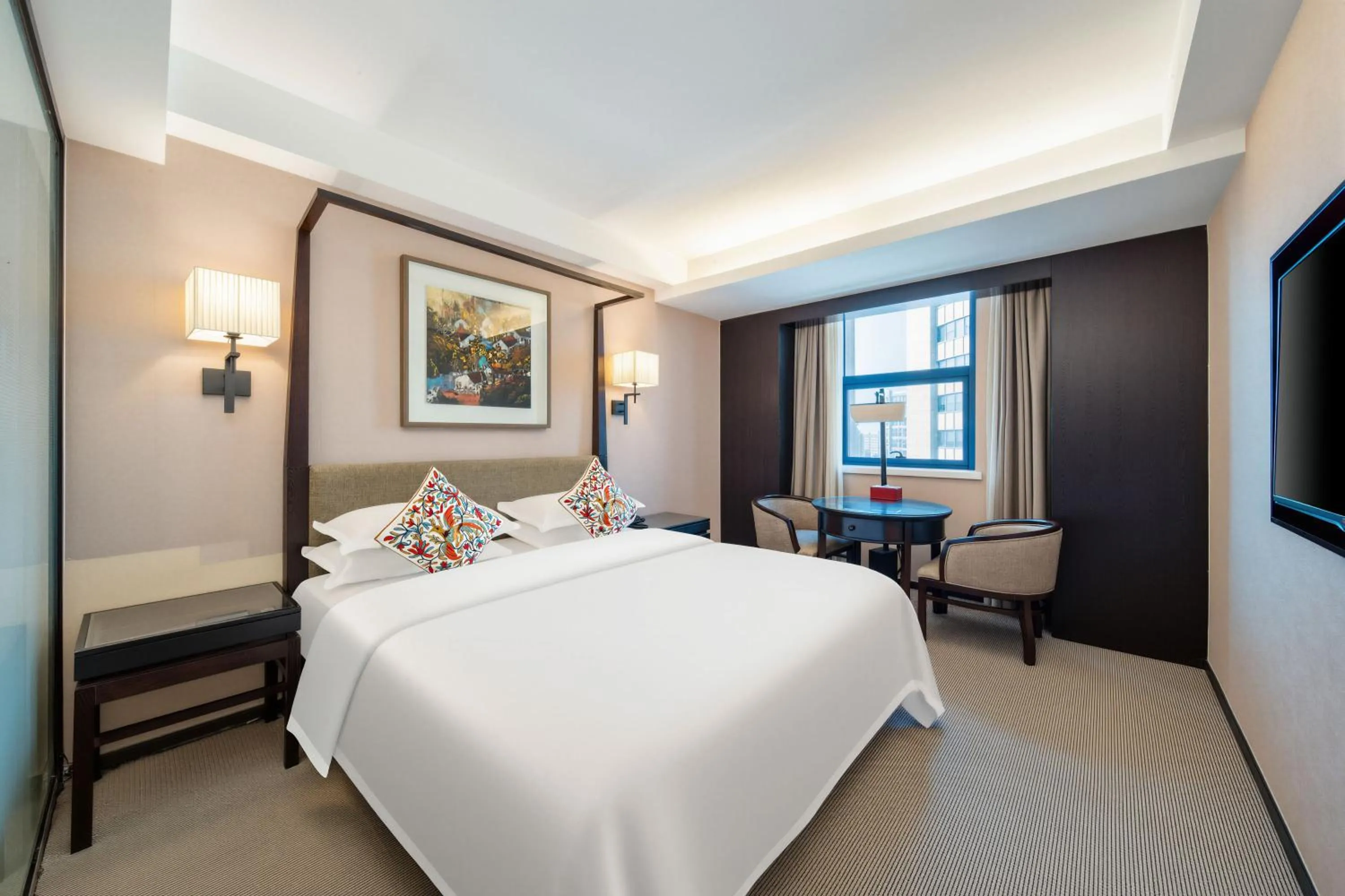 Bed in SSAW Boutique Hotel Hangzhou East - Free Self Service Laundry