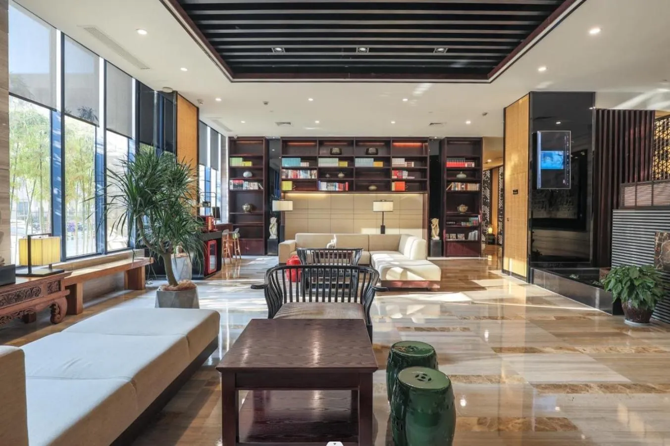 Lobby or reception in SSAW Boutique Hotel Hangzhou East - Free Self Service Laundry