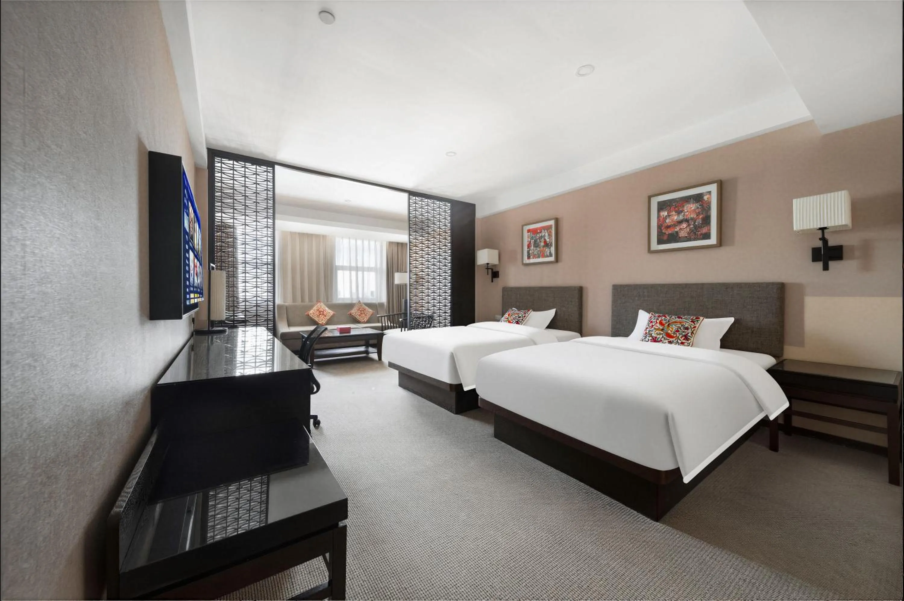 Bed in SSAW Boutique Hotel Hangzhou East - Free Self Service Laundry