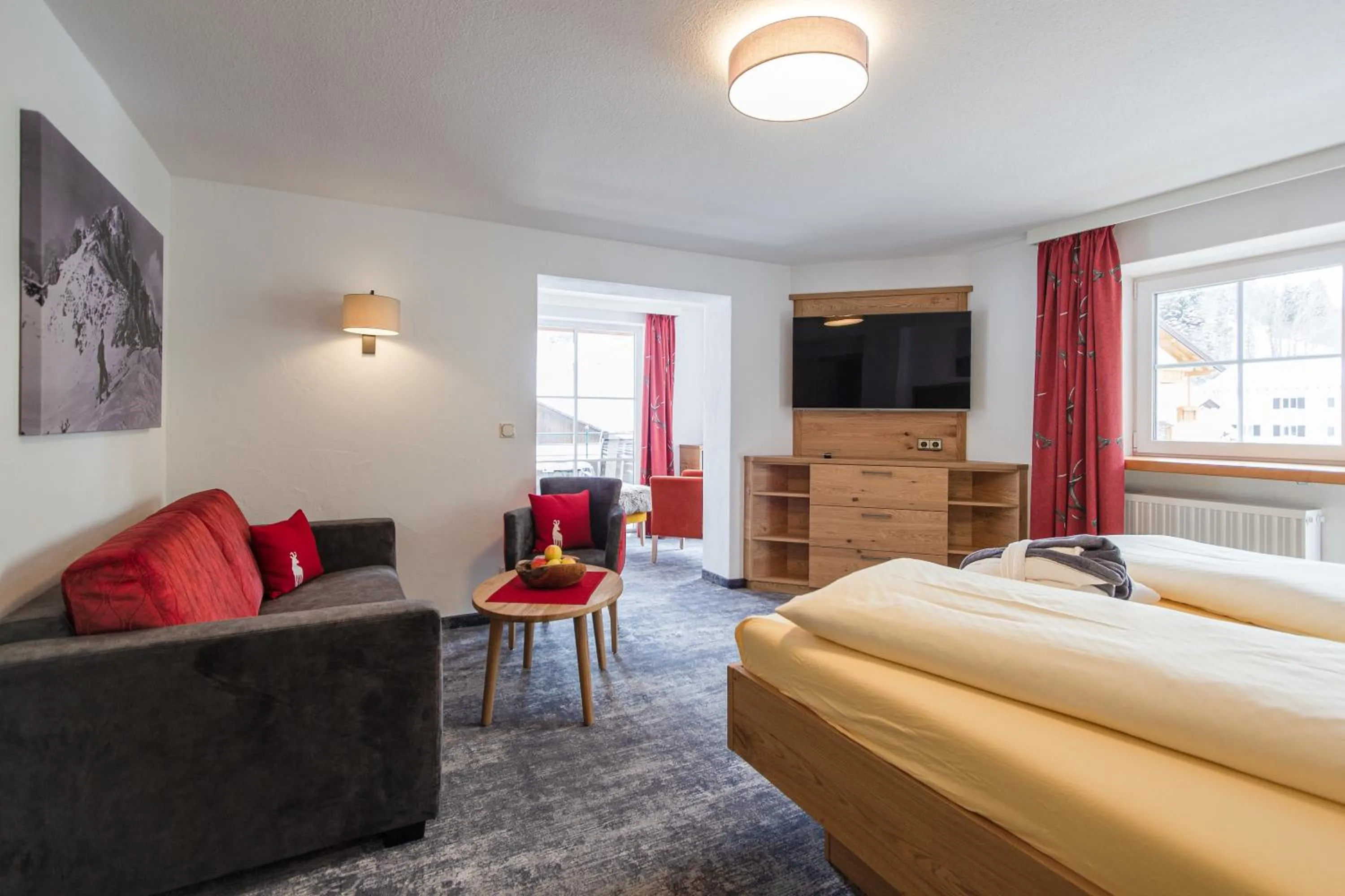 Photo of the whole room, Bed in Landhotel Berghof