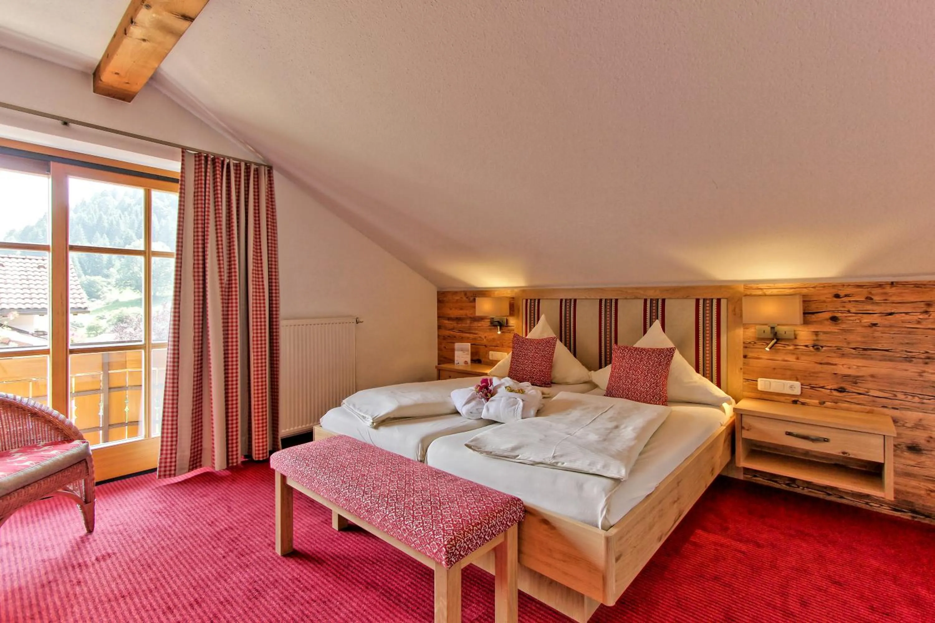 Bed in Landhotel Berghof