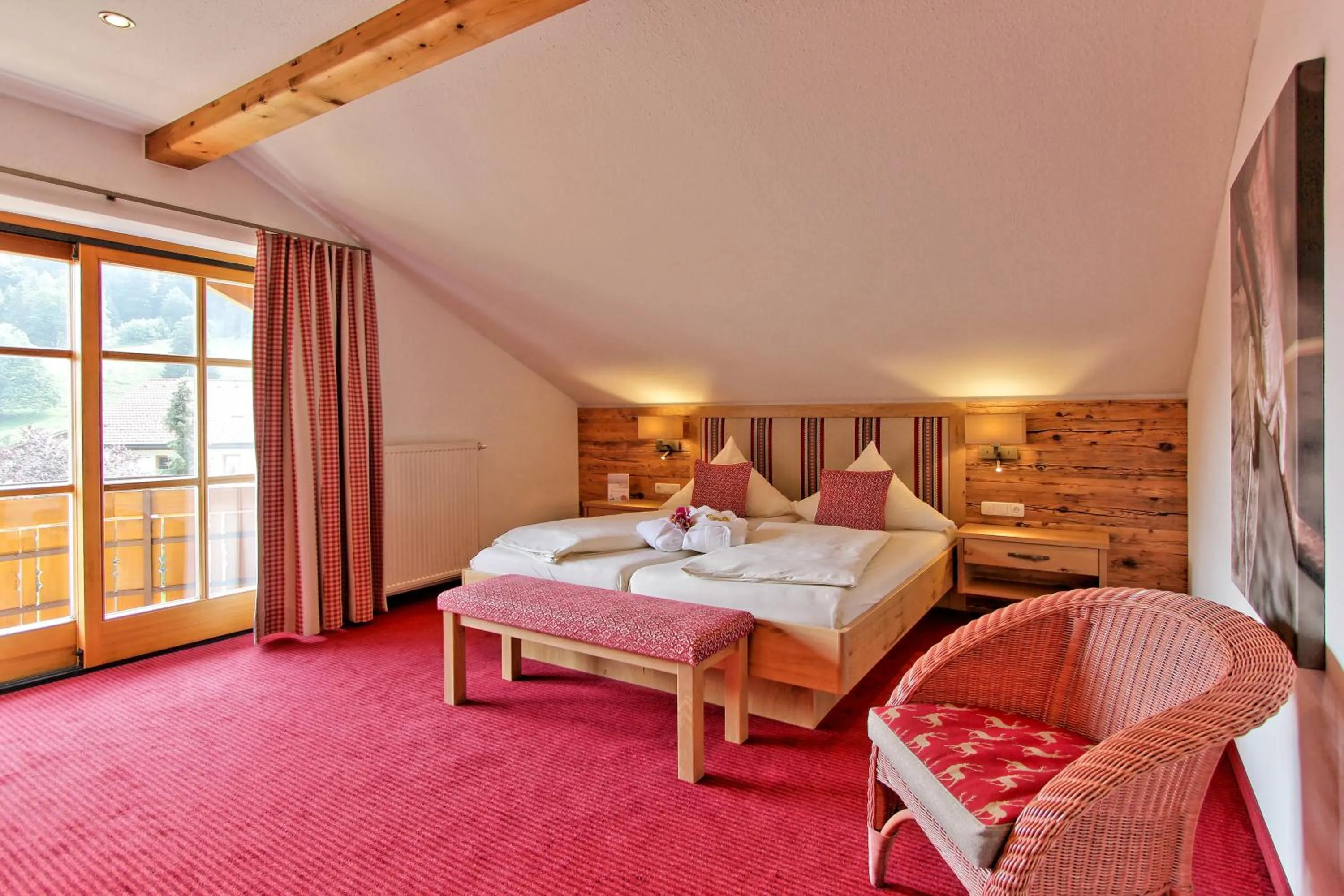 Bed in Landhotel Berghof