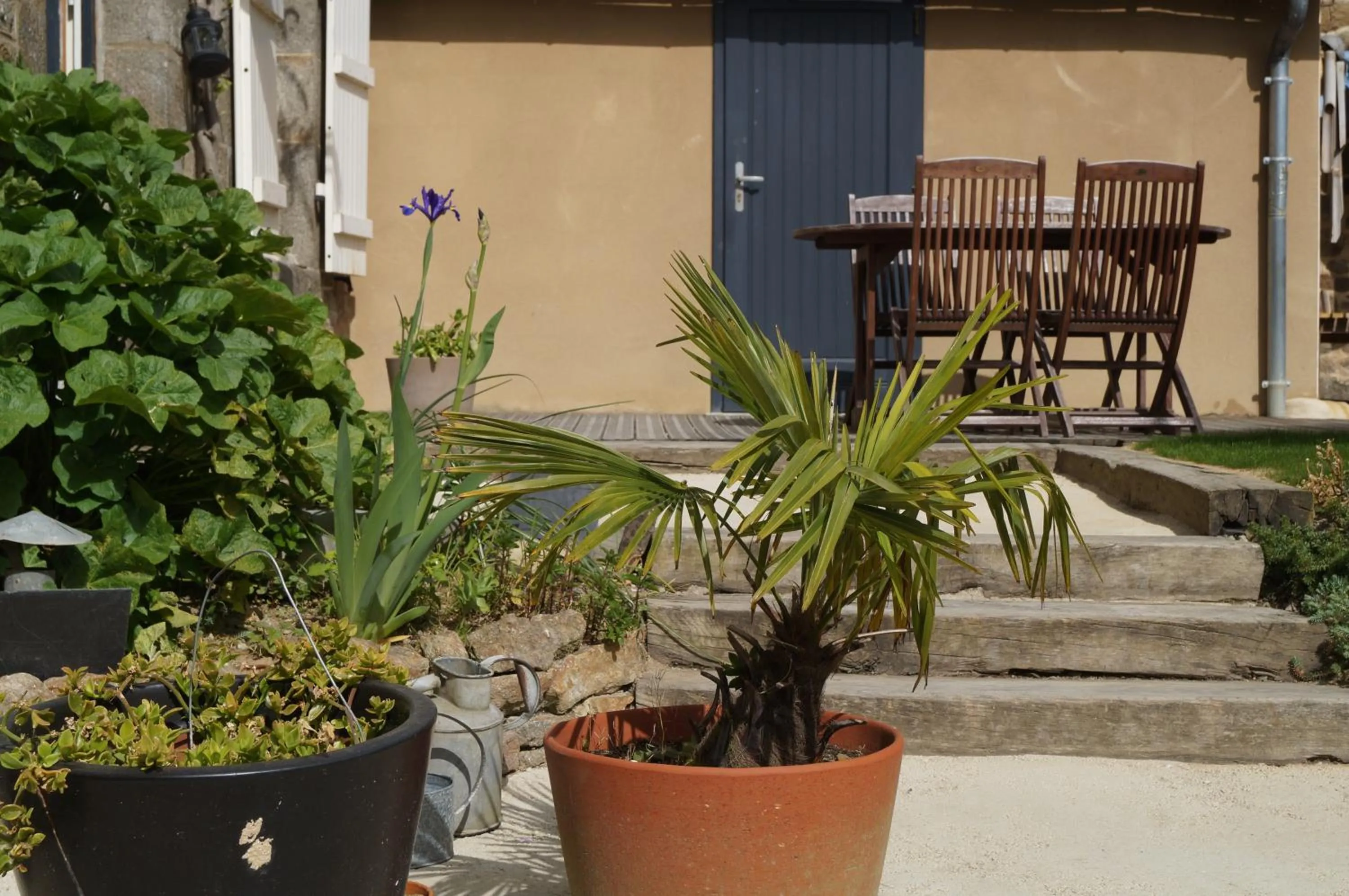 Patio in La maison d'hôtes Ty Pic