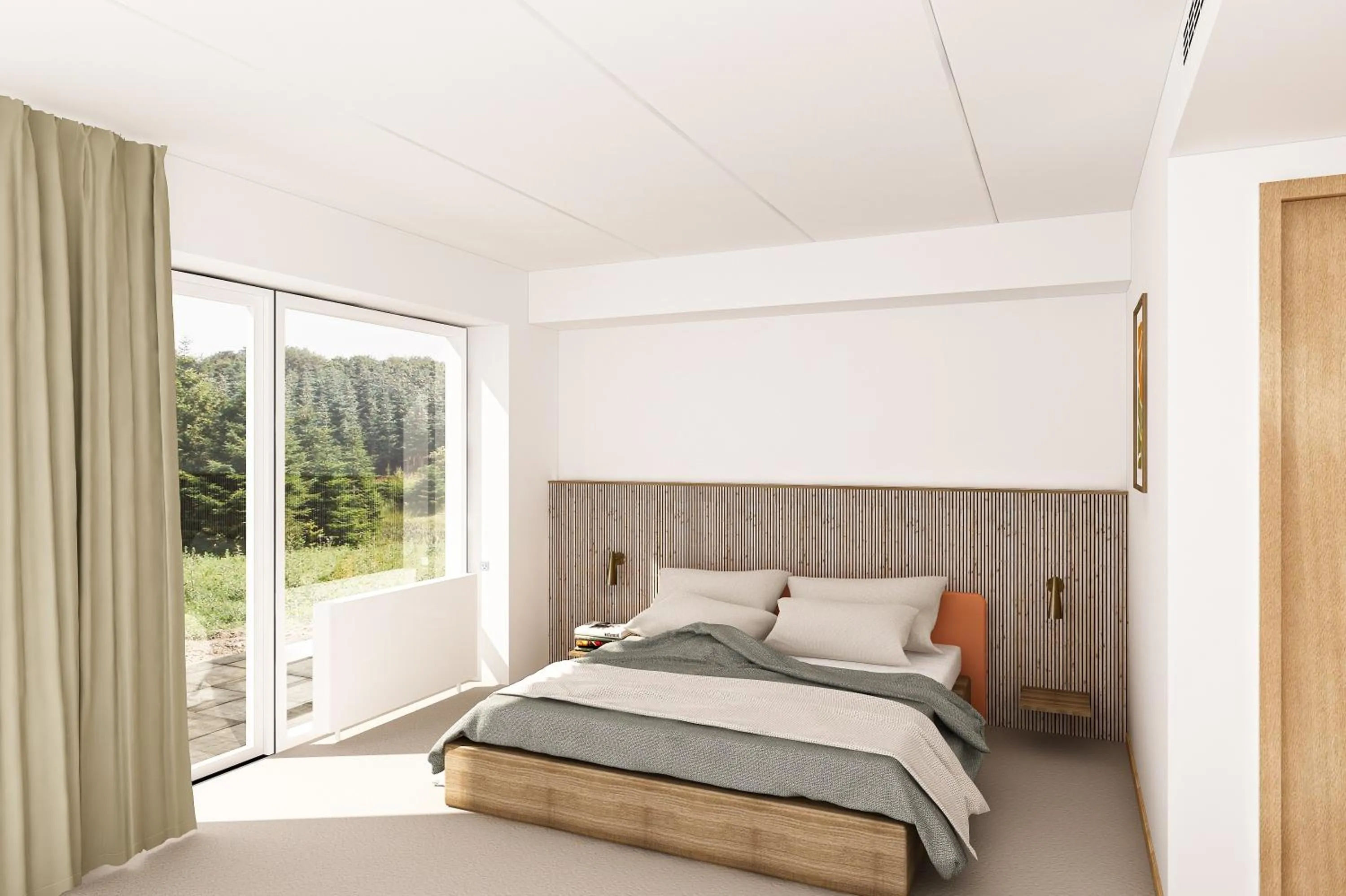 Bed in Fjelsted Skov Hotel & Konference