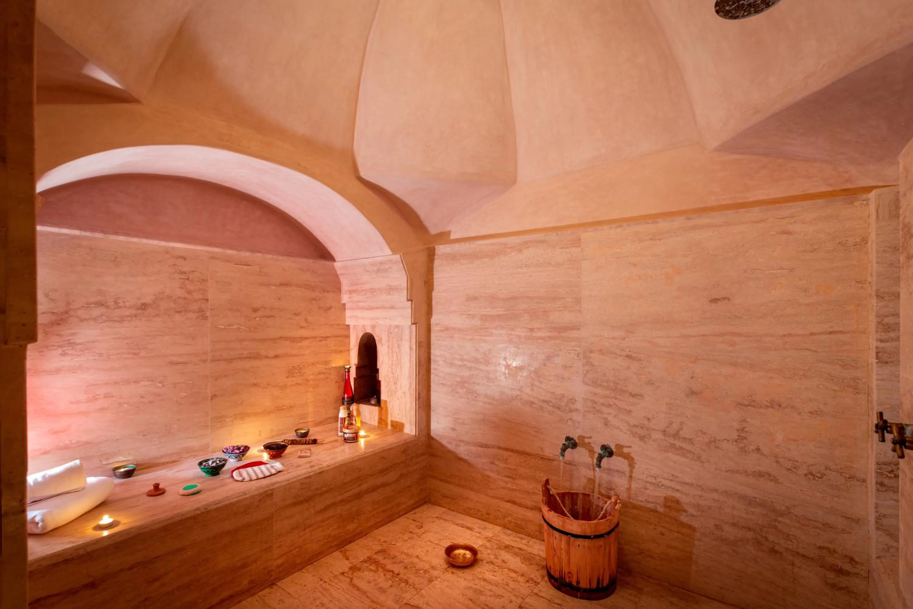 Sauna in Atlas Luxury Garden