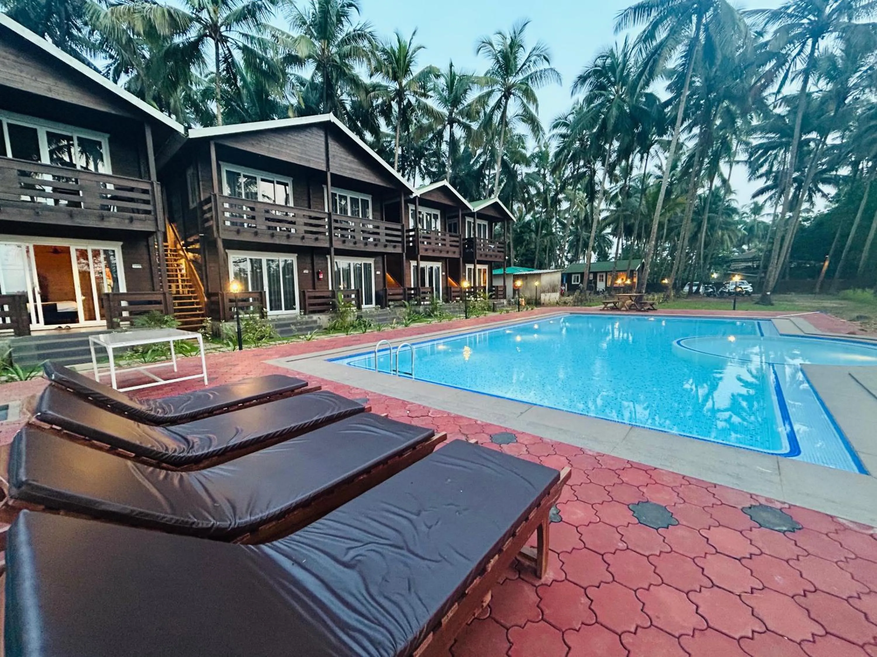 sunbed in Seclude Eco Cottages