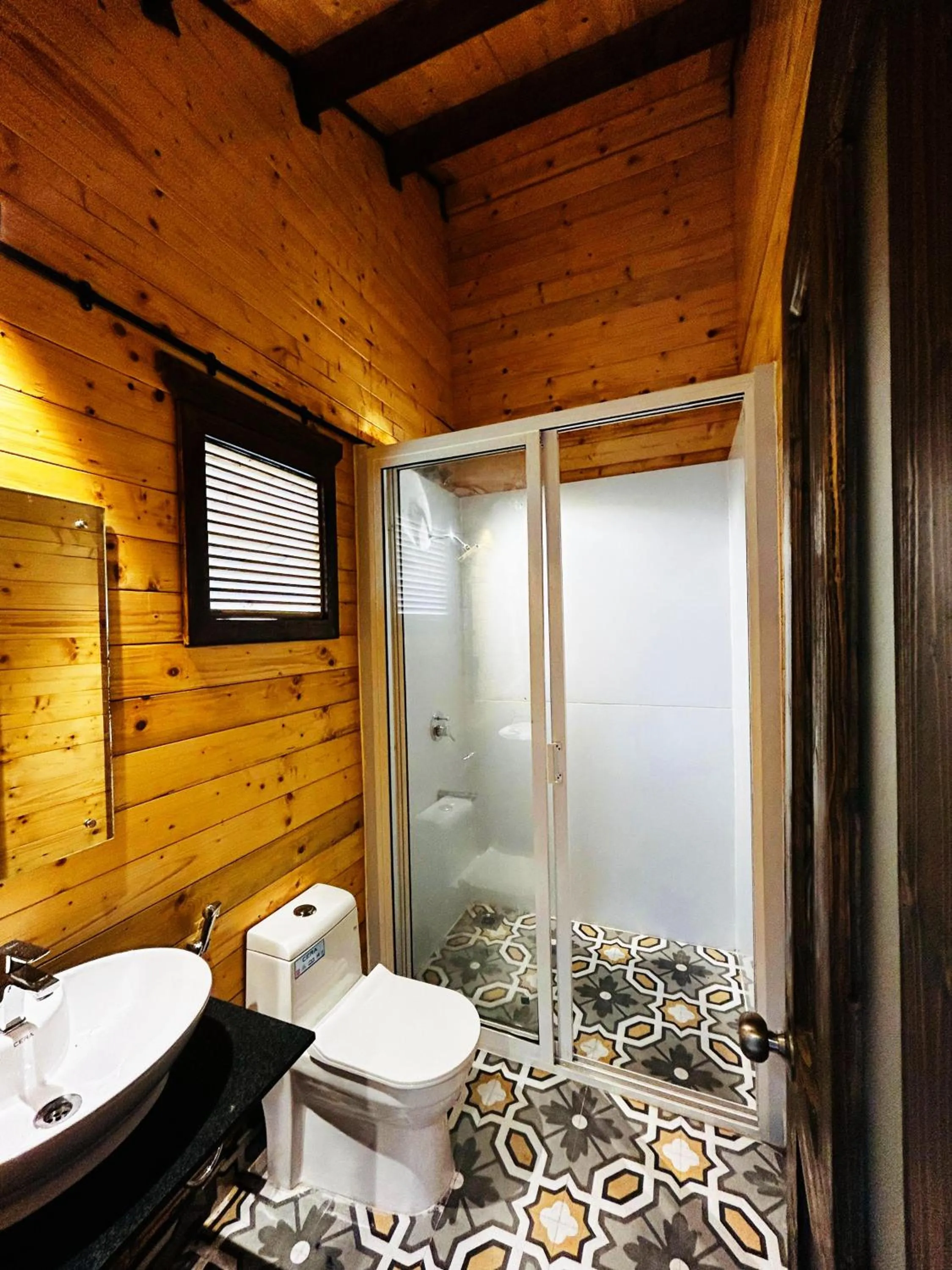 Shower in Seclude Eco Cottages