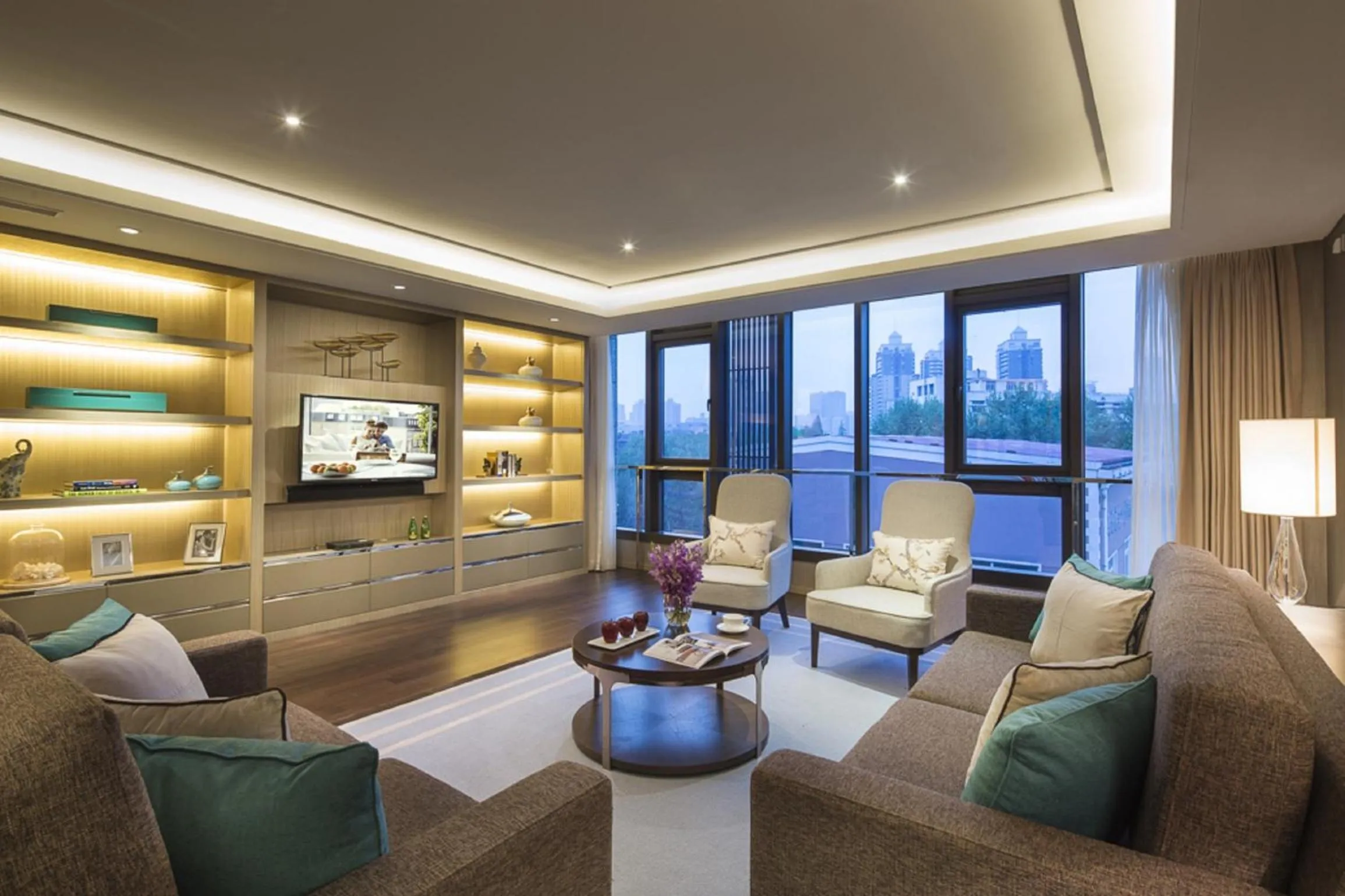 Living room in Ascott Heng Shan Shanghai