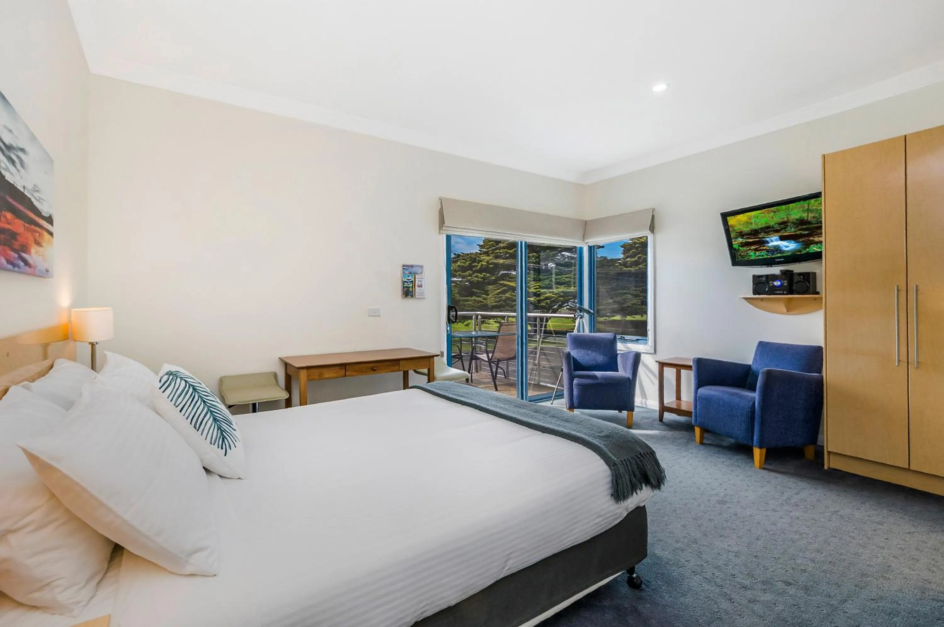 Bed in Seascape Accommodation