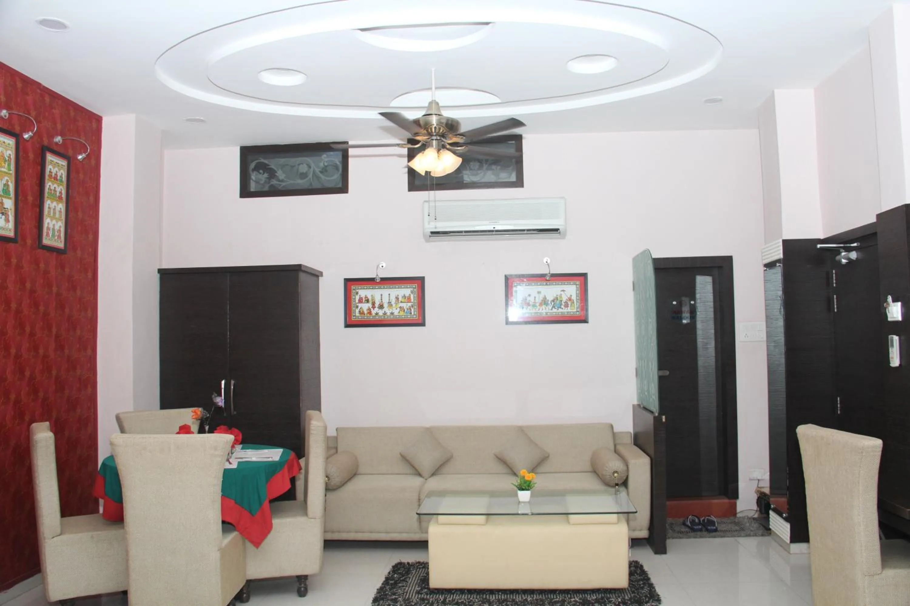 Seating area in Hotel Bhagyodaya Residency Bhilwara