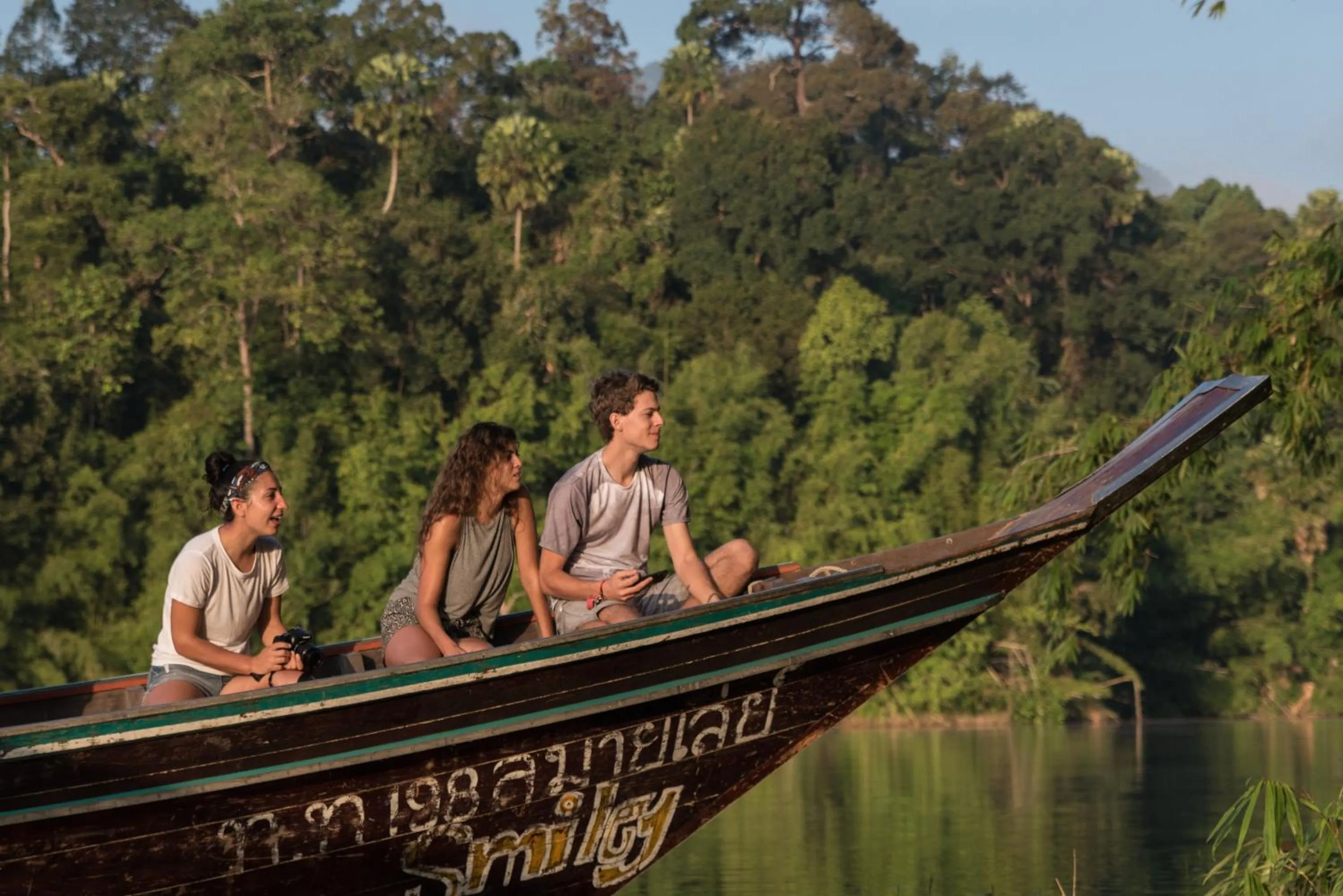 People in Khao Sok Riverside Cottages