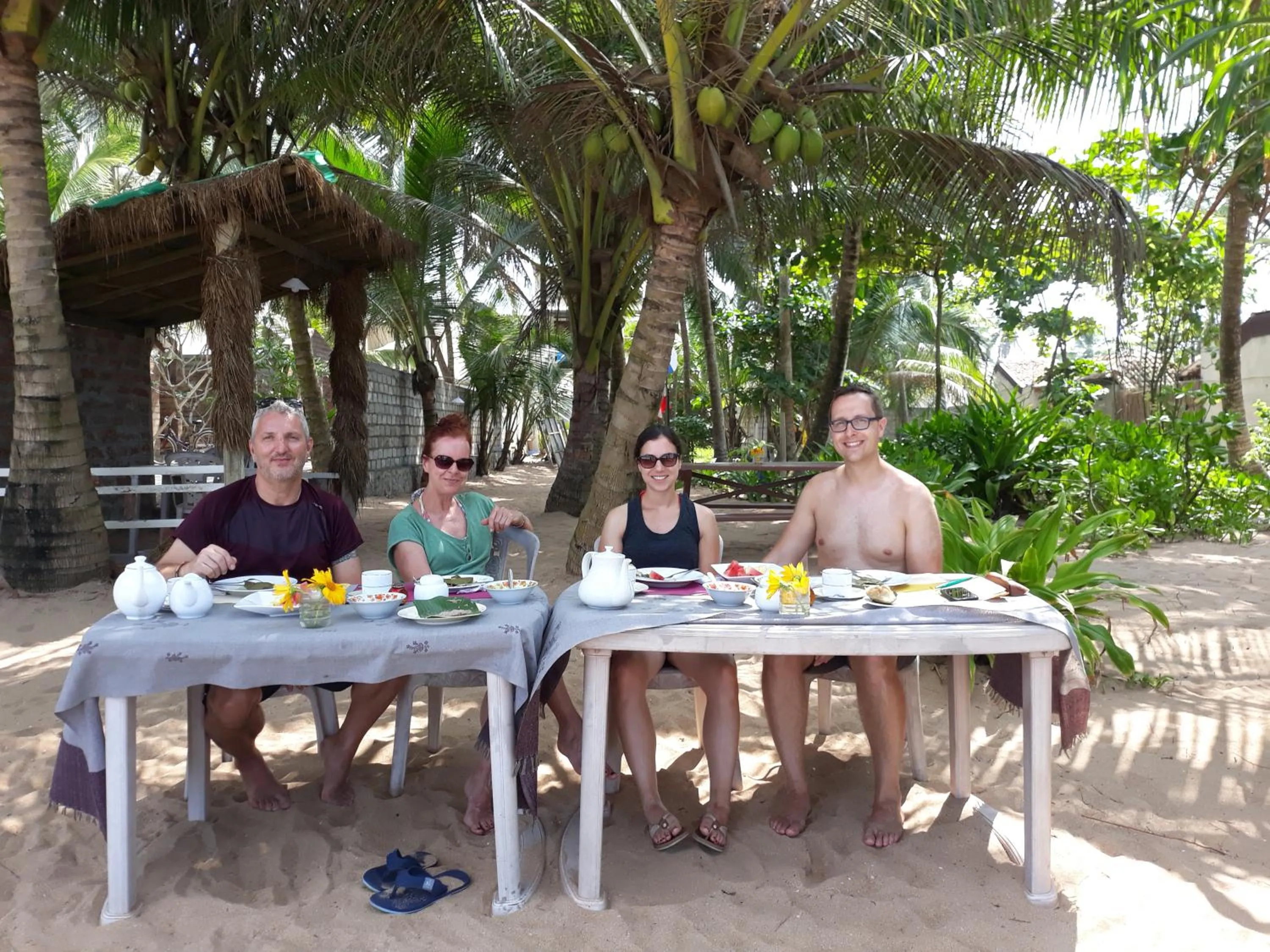 Asian breakfast in Arcade Beach Hotel