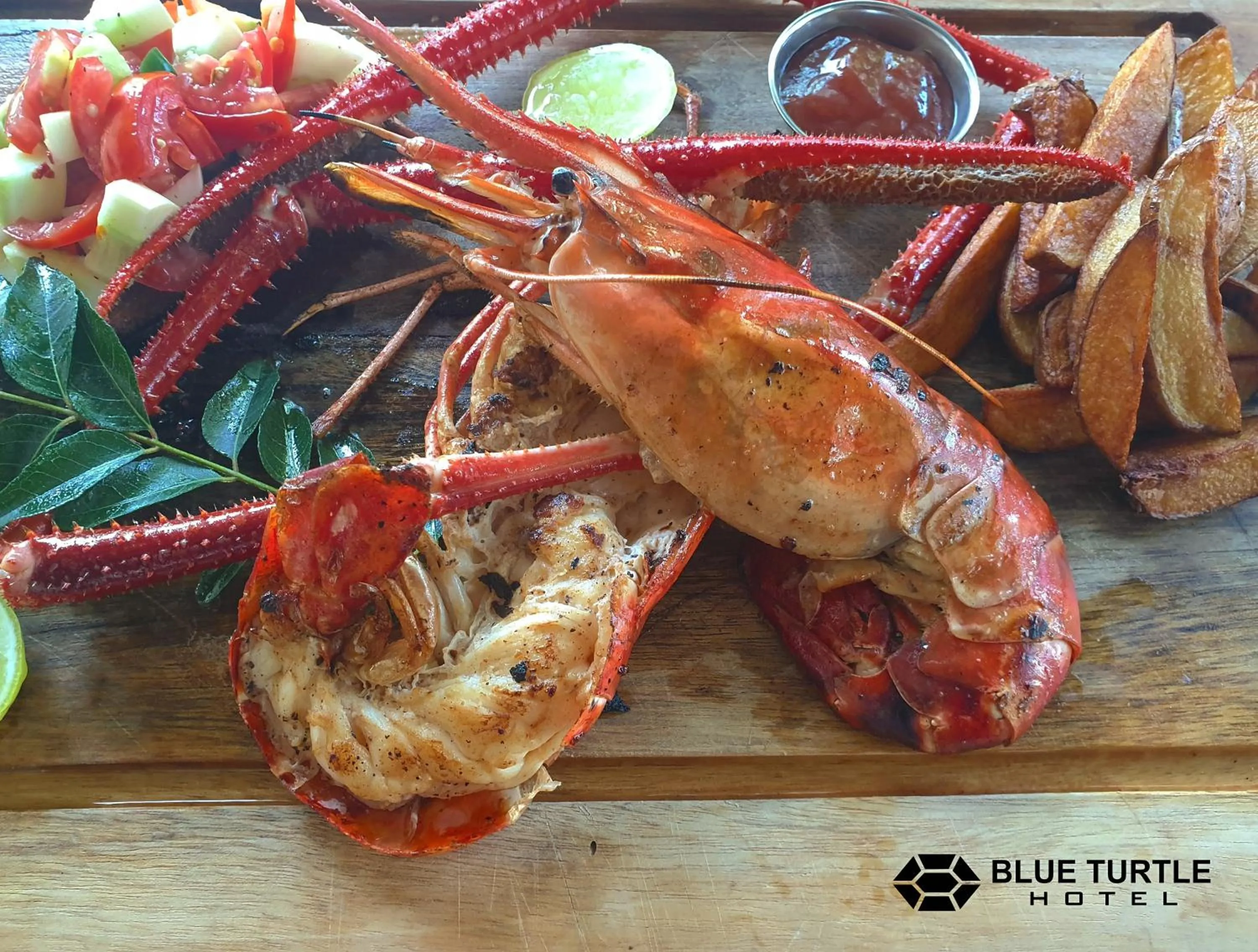 Food in Blue Turtle Hotel