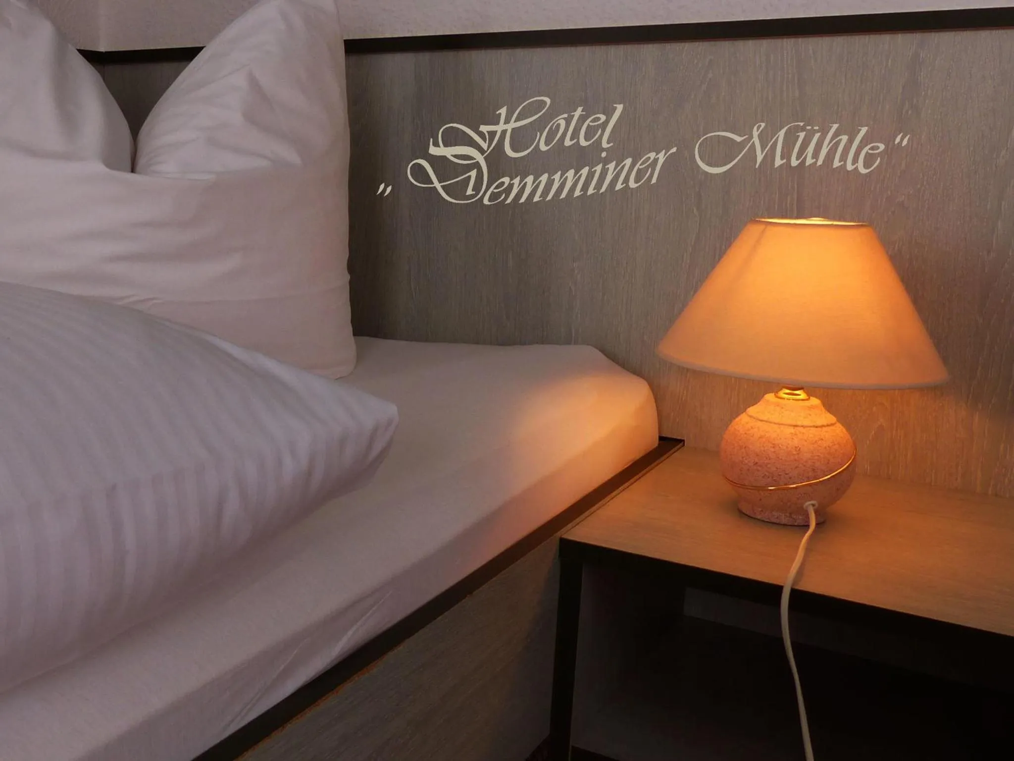 Decorative detail, Bed in Hotel Demminer Mühle